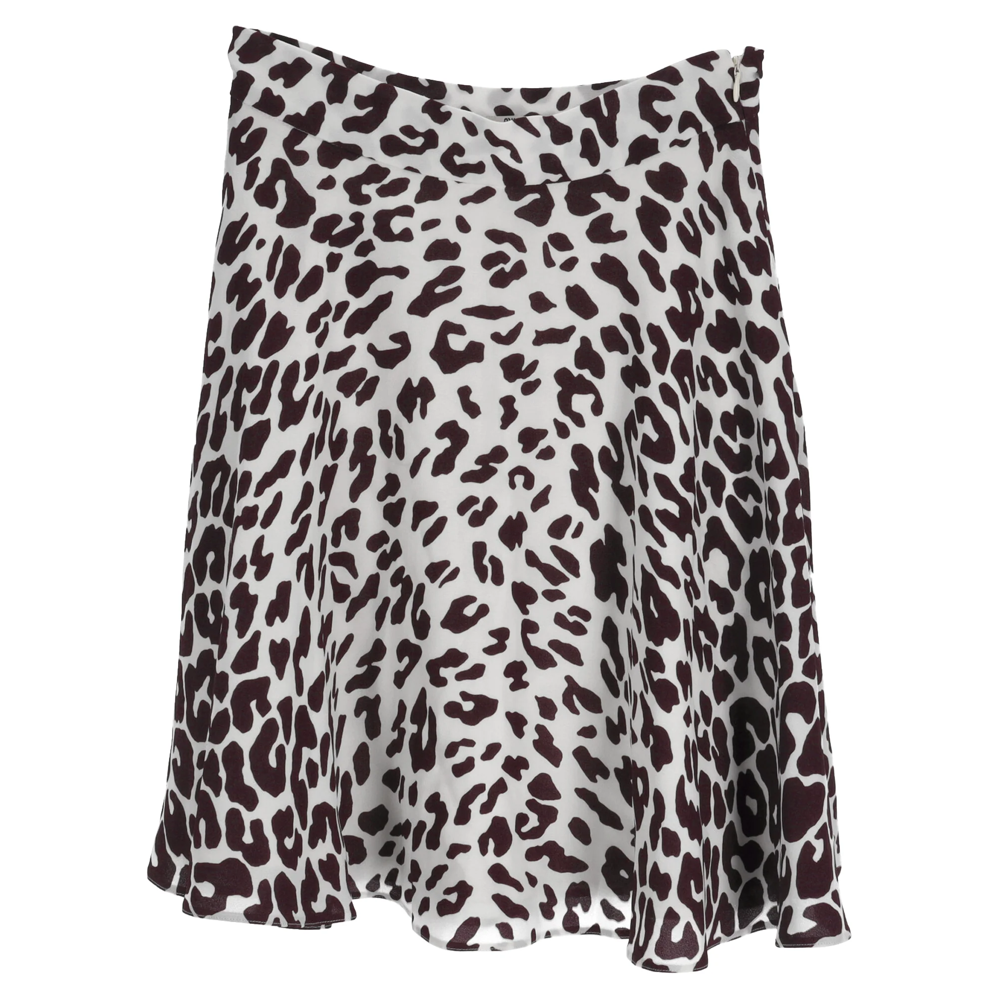Women's Miu Miu A-Line Mini Skirt in Animal Print Viscose