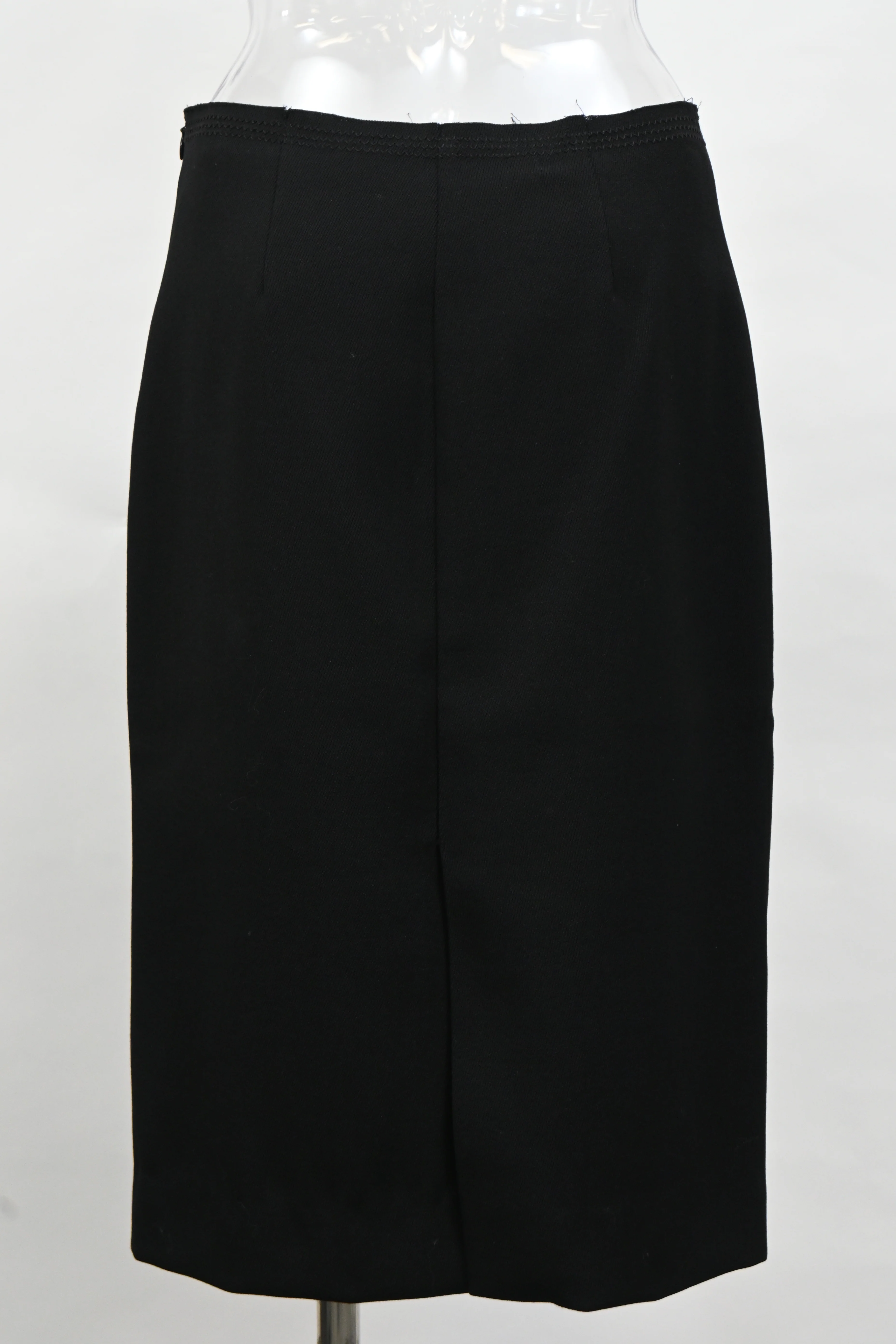 Women's Miu Miu Pencil Skirt in Black Wool - Image 7