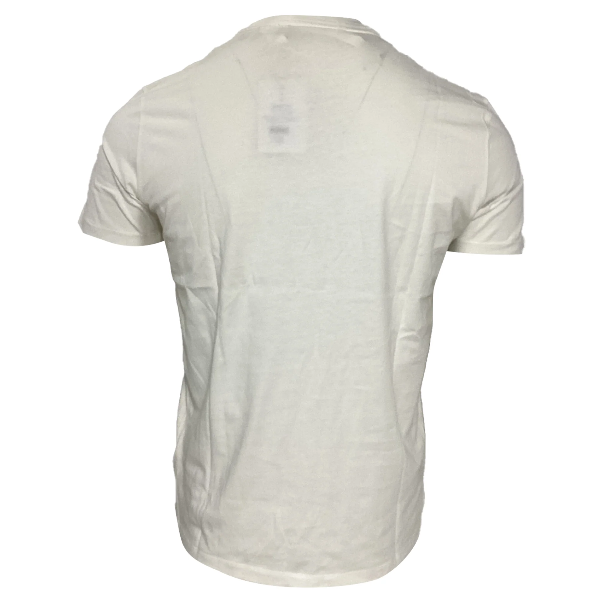 Men's Moncler Aligator Crew-Neck T-Shirt in White Cotton - Image 4