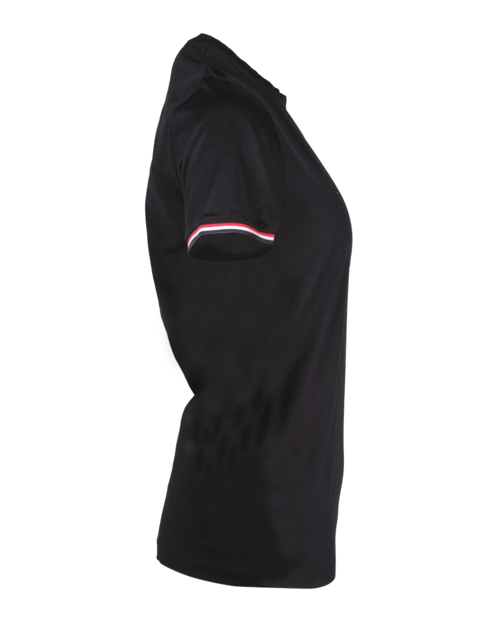 Men's Moncler Striped T-shirt in Black Cotton - Image 2