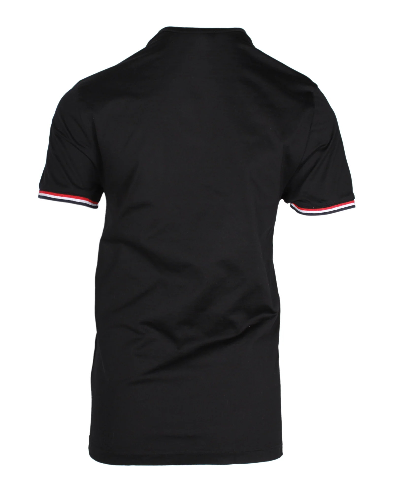 Men's Moncler Striped T-shirt in Black Cotton - Image 3