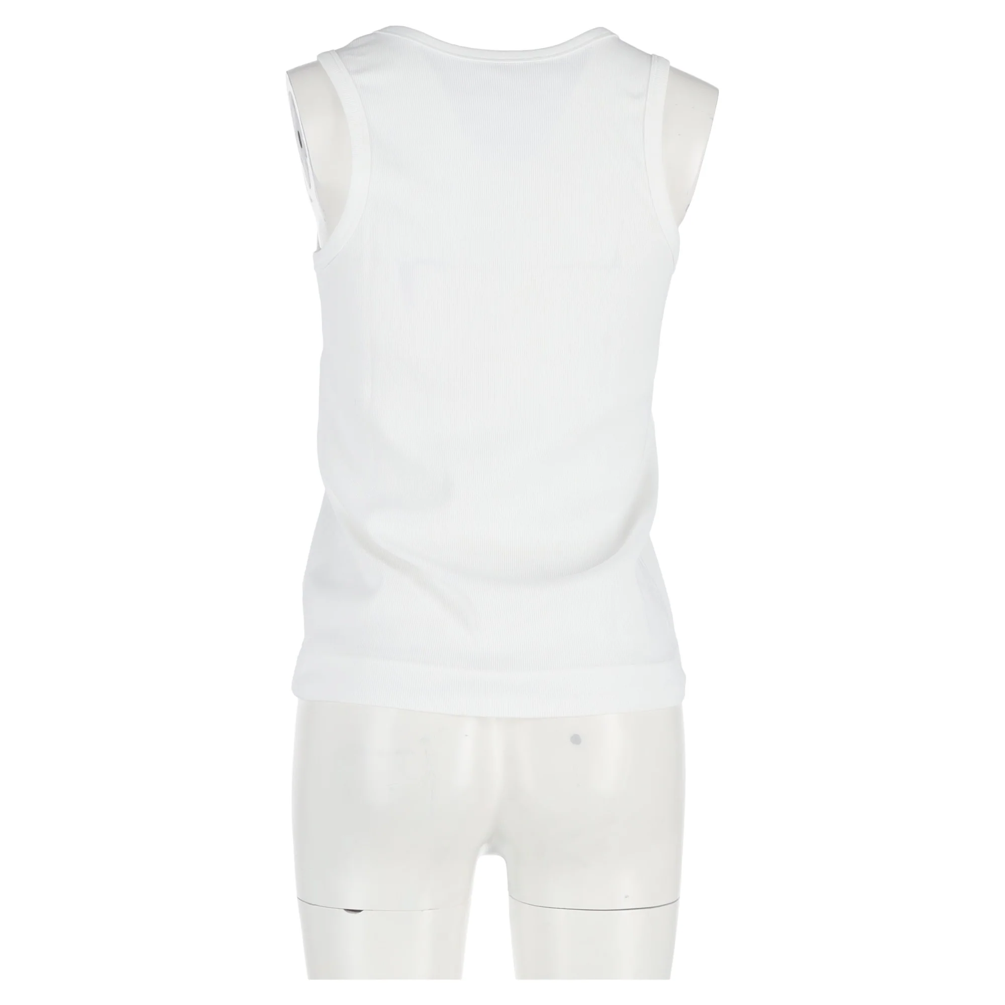 Women's Moncler Logo tank Top in White Cotton - Image 6