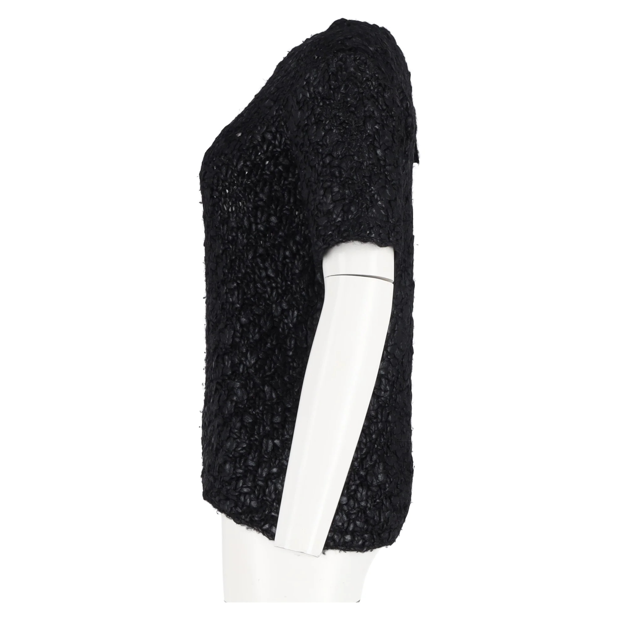 Women's Moncler Maglioni Tricot Girocollo Knit Top in Black Wool - Image 5