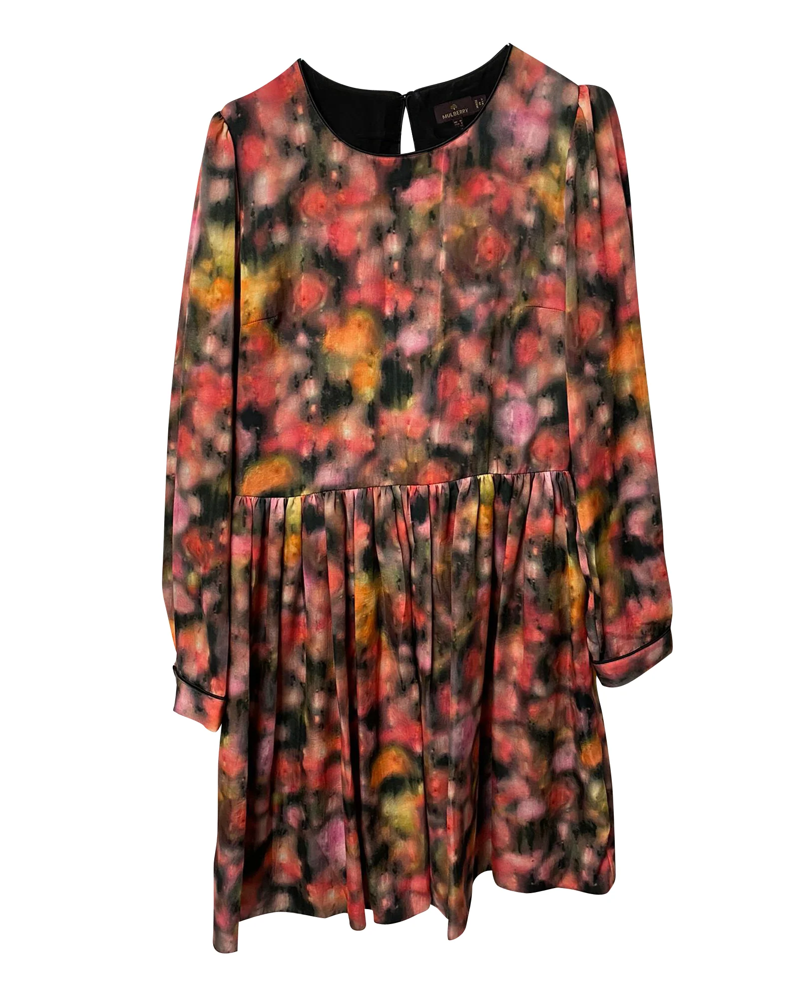 Women's Mulberry Long Sleeve Dress in Multicolor Polyester - Image 4