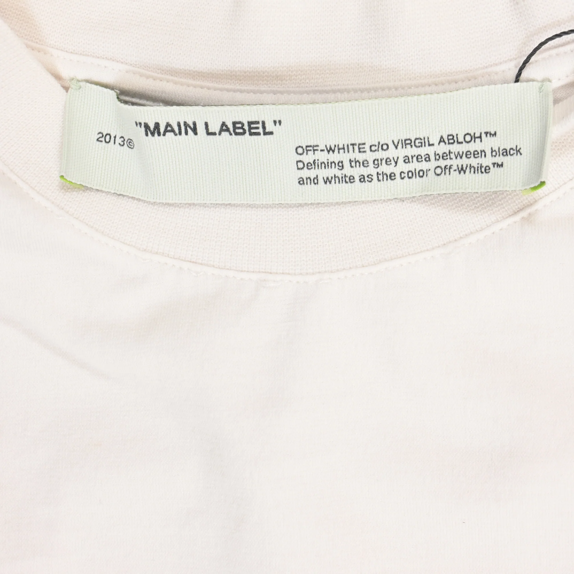 Women's Off White Gradient Effect T-shirt in Pink Cotton - Image 5