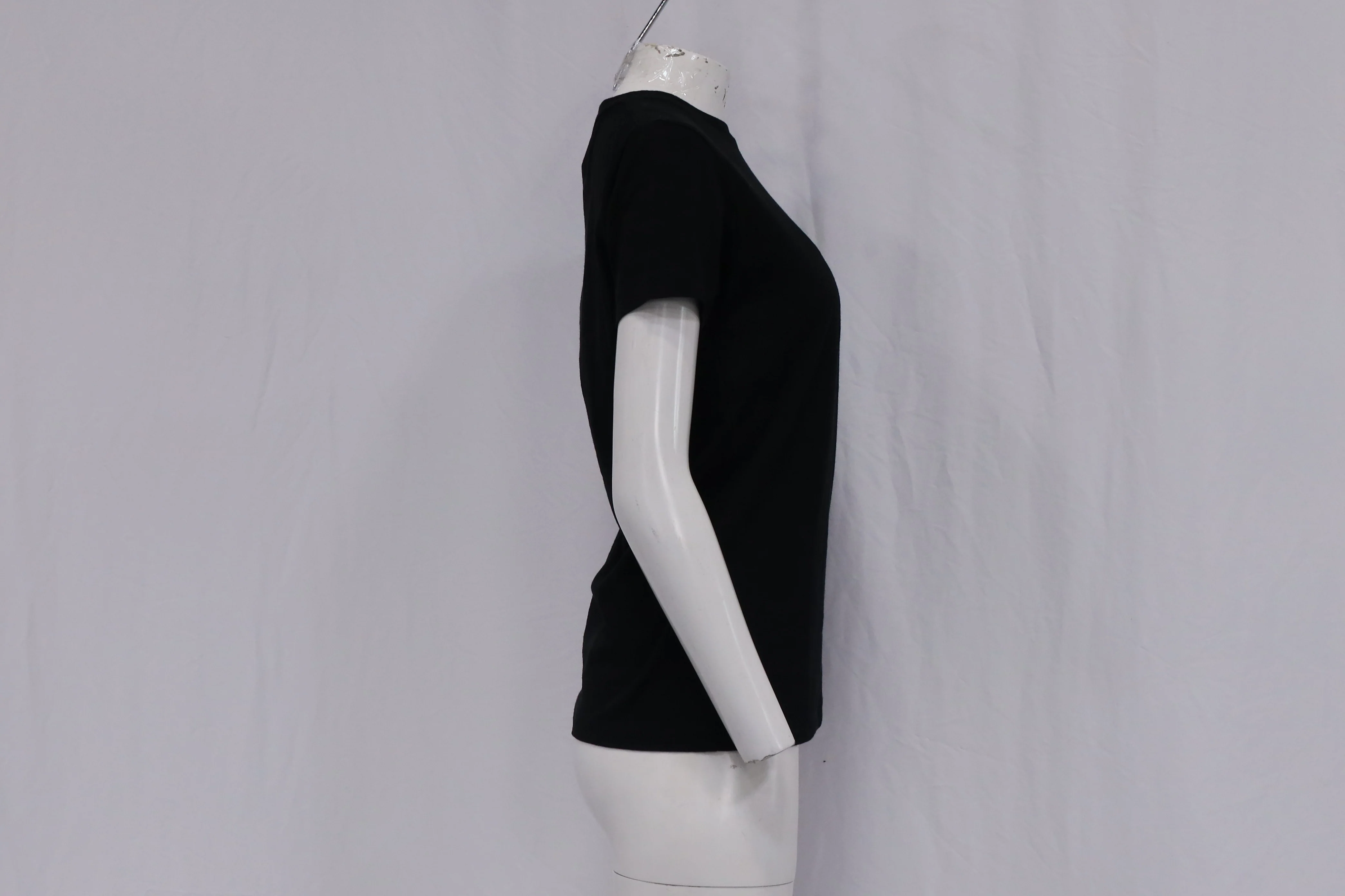 Women's Off-White Logo-Print T-Shirt in Black Cotton - Image 9