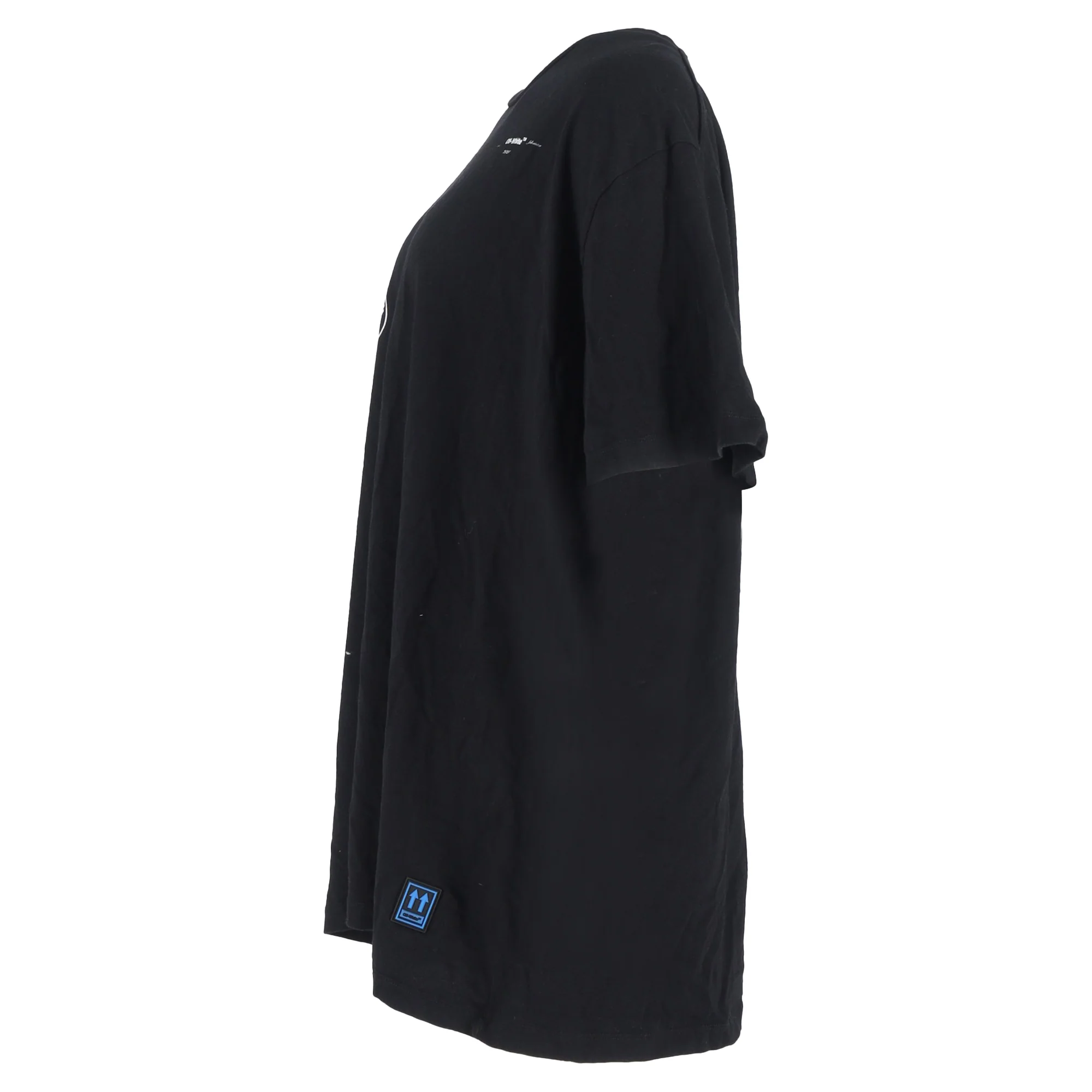 Women's Off-White Oversized Mariana de Silva T-Shirt in Black Cotton - Image 2