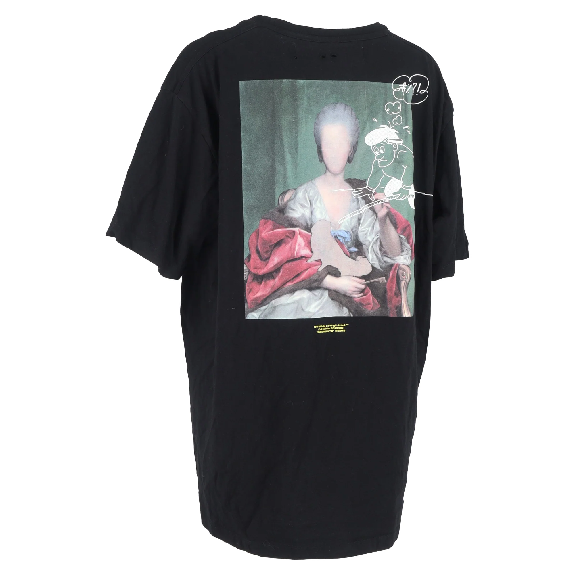 Women's Off-White Oversized Mariana de Silva T-Shirt in Black Cotton - Image 3