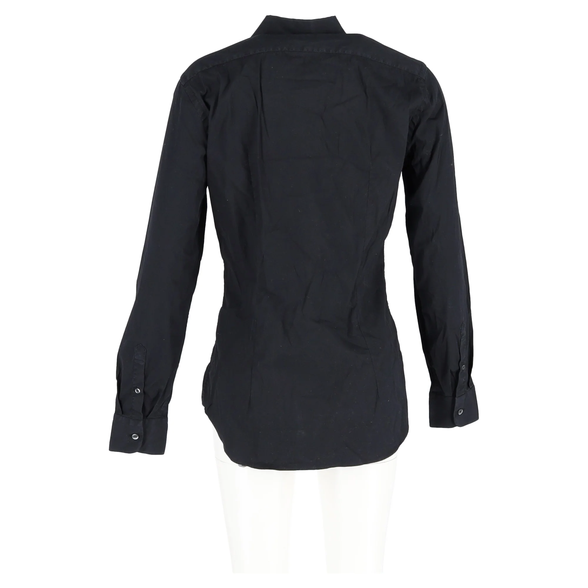 Women's  Prada Button-Down Shirt in Black Cotton - Image 6