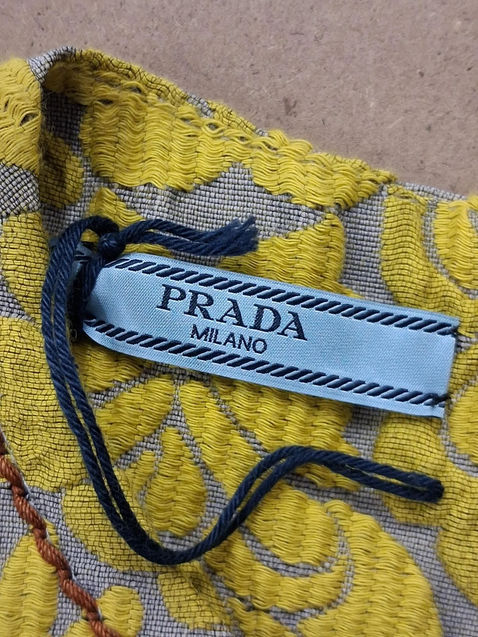 Women's Prada Floral Brocade Sleeveless Top in Yellow Cotton - Image 6