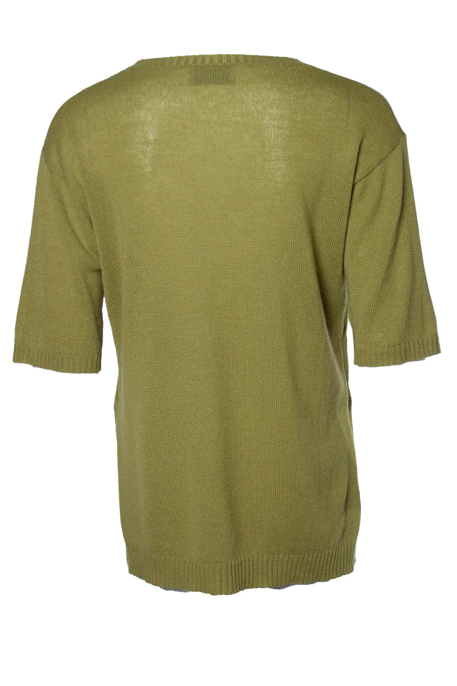 Women's Prada green cashmere short sleeve sweater - Image 2