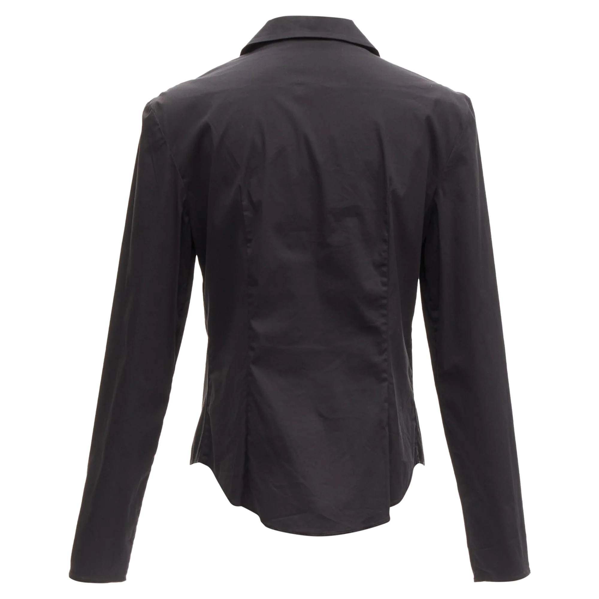 Women's Prada lapels minimal classic dress shirt - Image 5