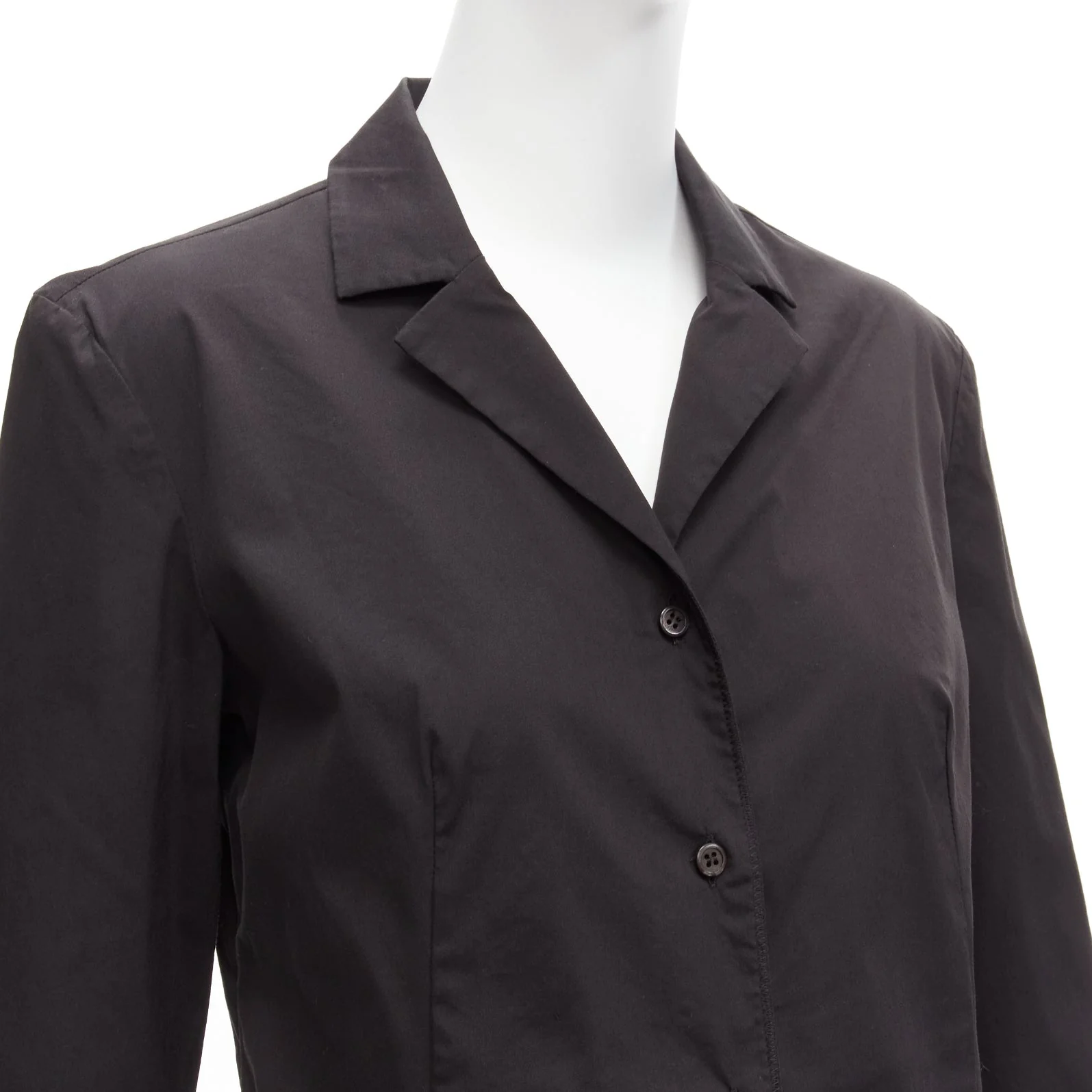 Women's Prada lapels minimal classic dress shirt - Image 8