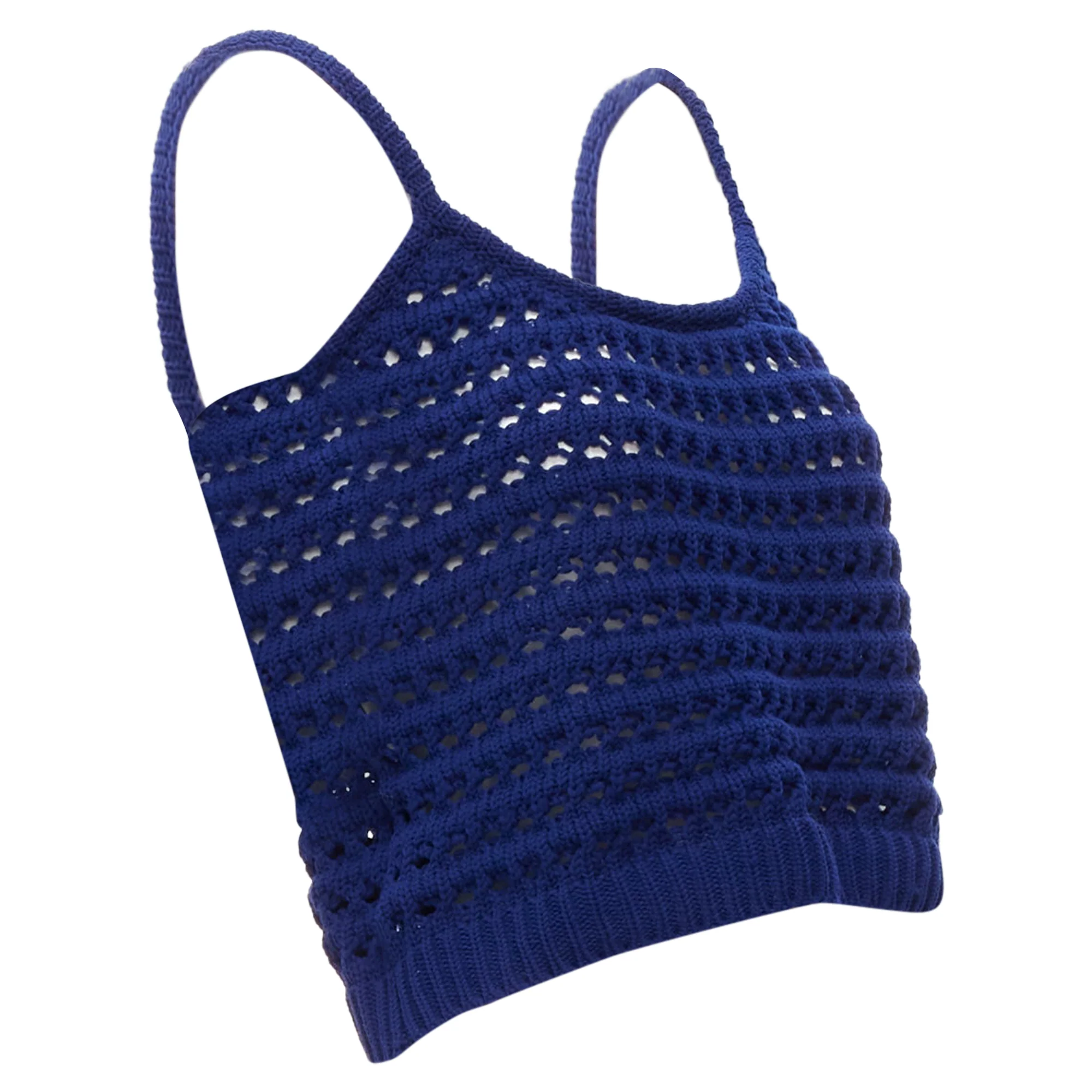 Women's Prada logo crochet knit tank top - Image 4