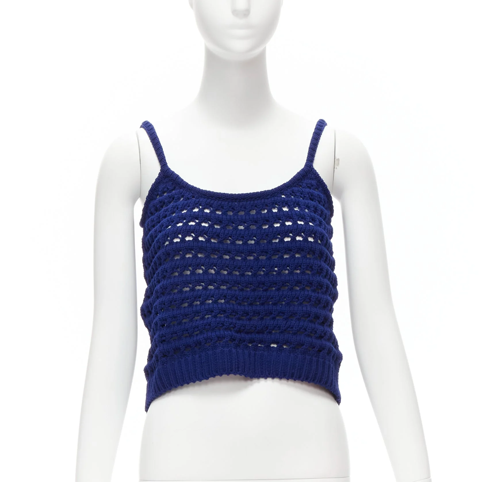 Women's Prada logo crochet knit tank top - Image 9