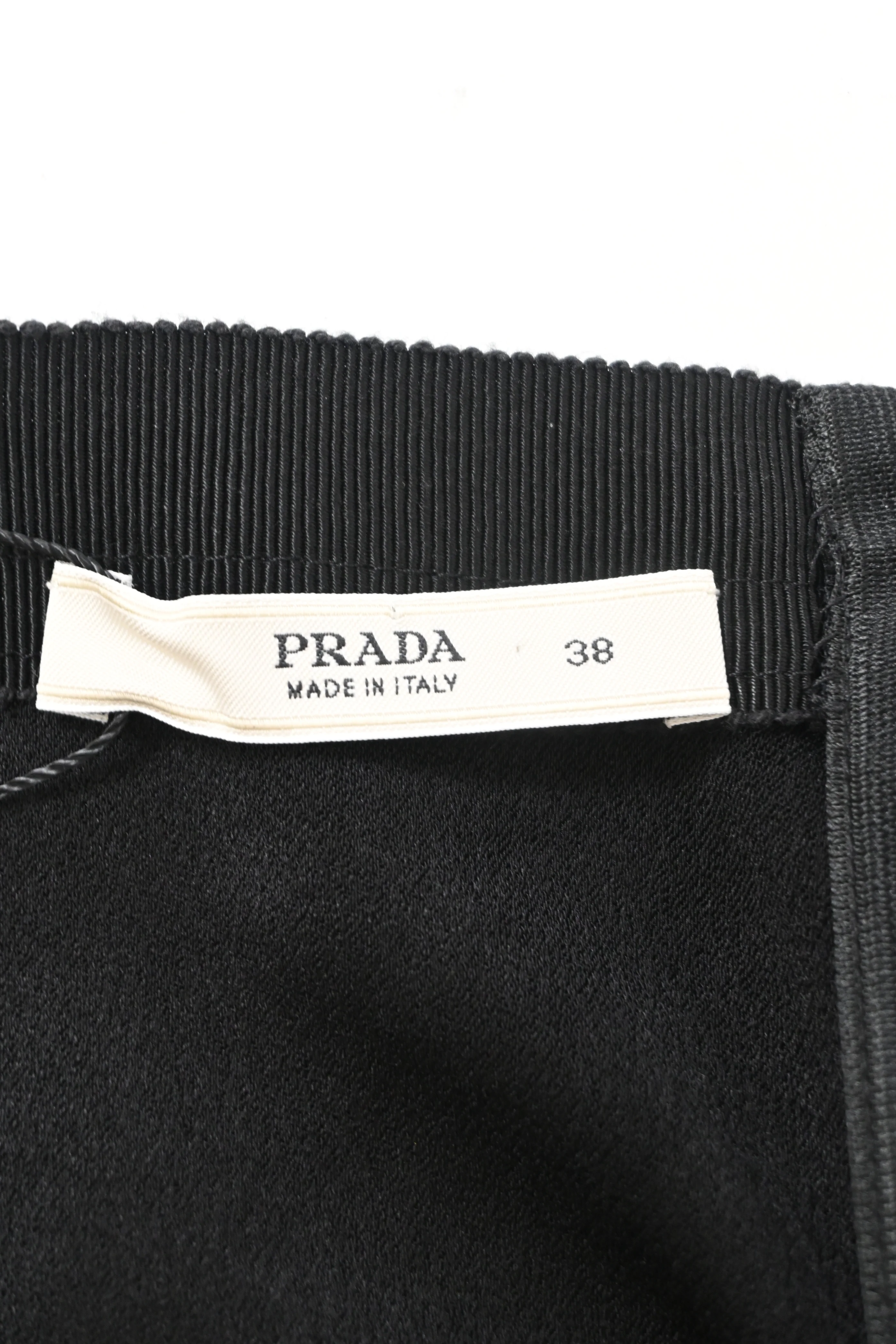 Women's Prada Scrunch-Detail Midi Skirt in Black Viscose - Image 8