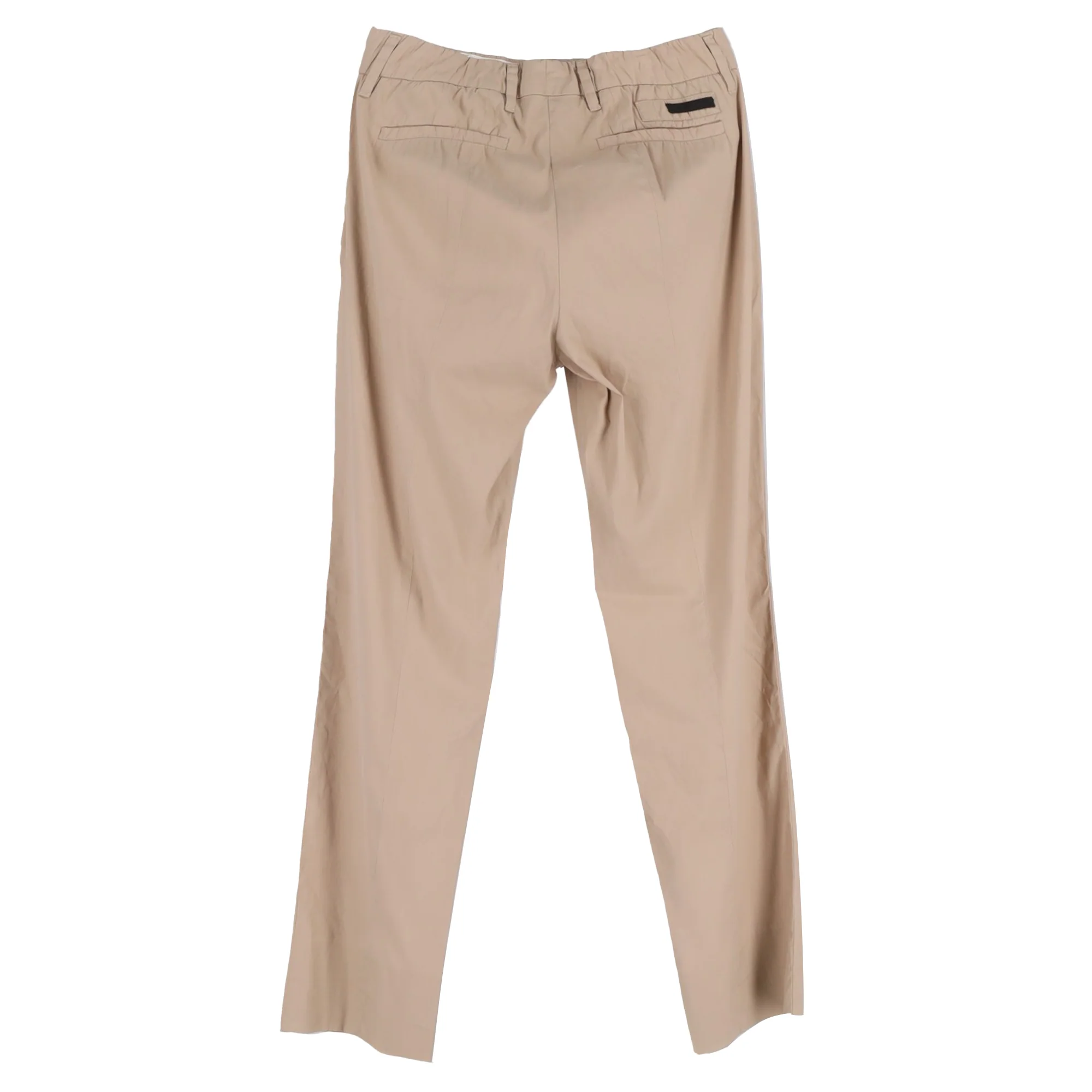 Women's Prada Trousers in Beige Cotton - Image 2