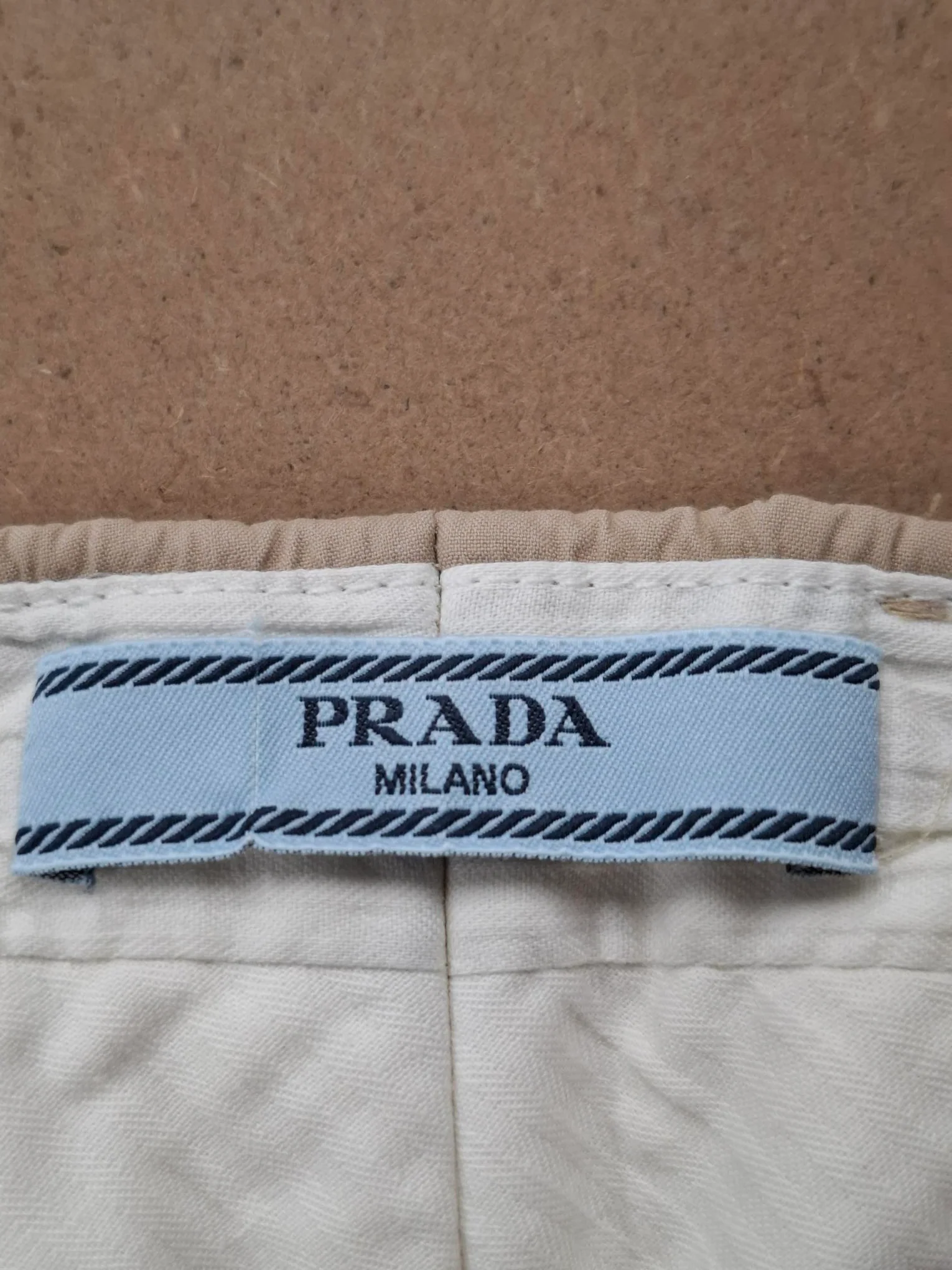 Women's Prada Trousers in Beige Cotton - Image 6