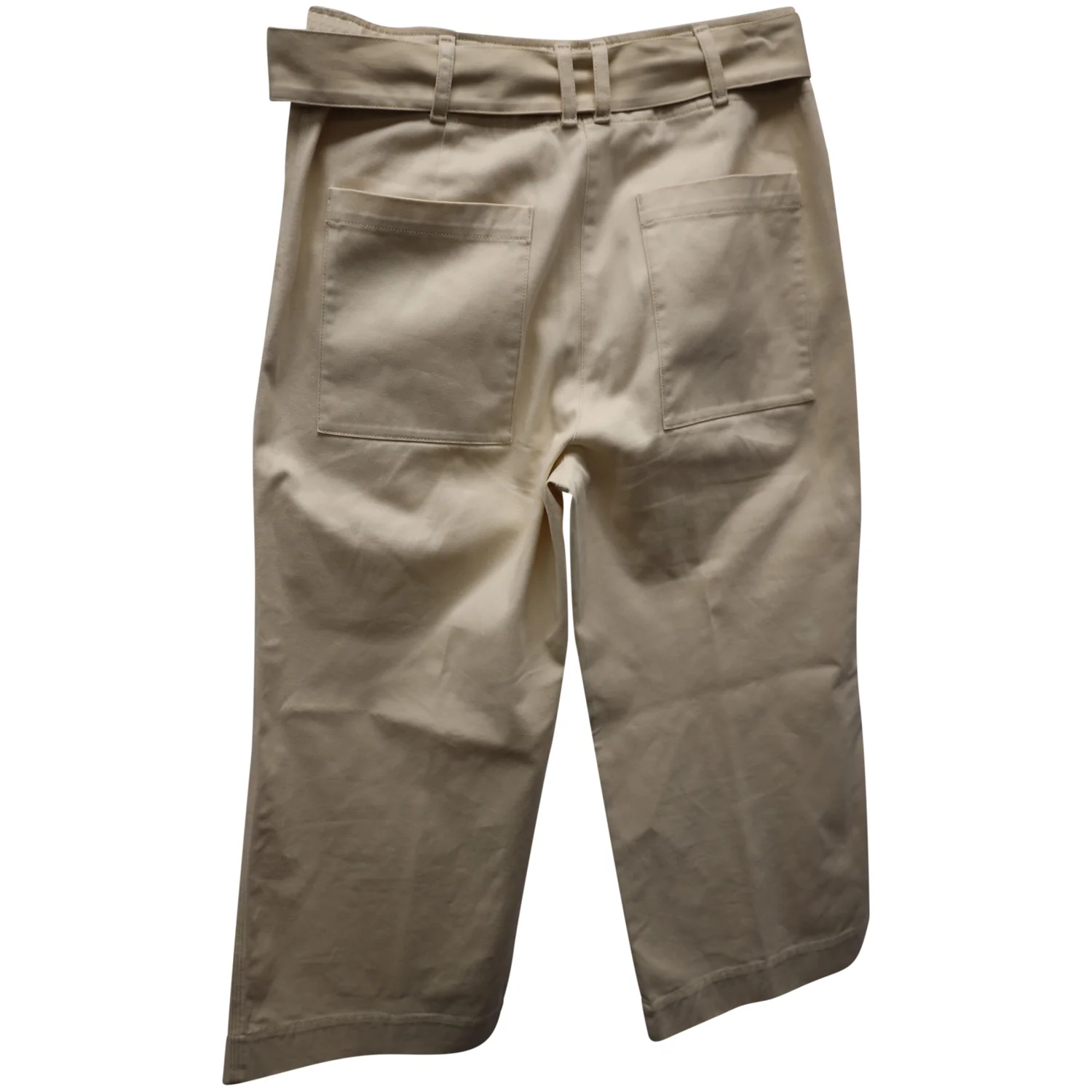 Women's Proenza Schouler Belted Pants in Beige Cotton - Image 2