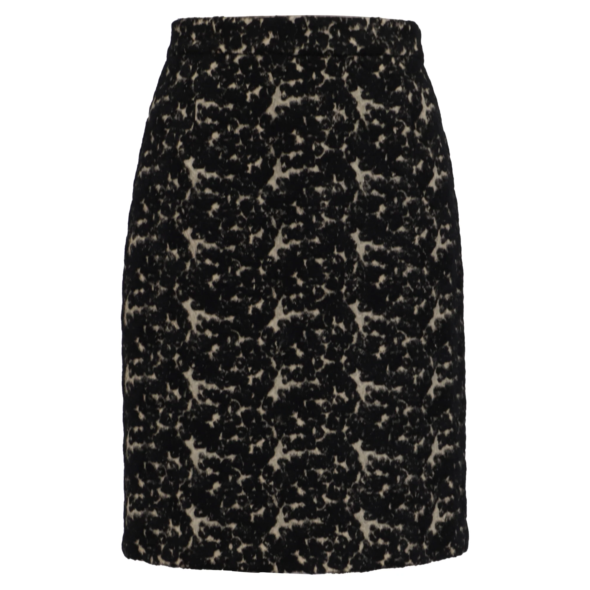 Women's Proenza Schouler Knee Length Printed Skirt in Multicolor Wool