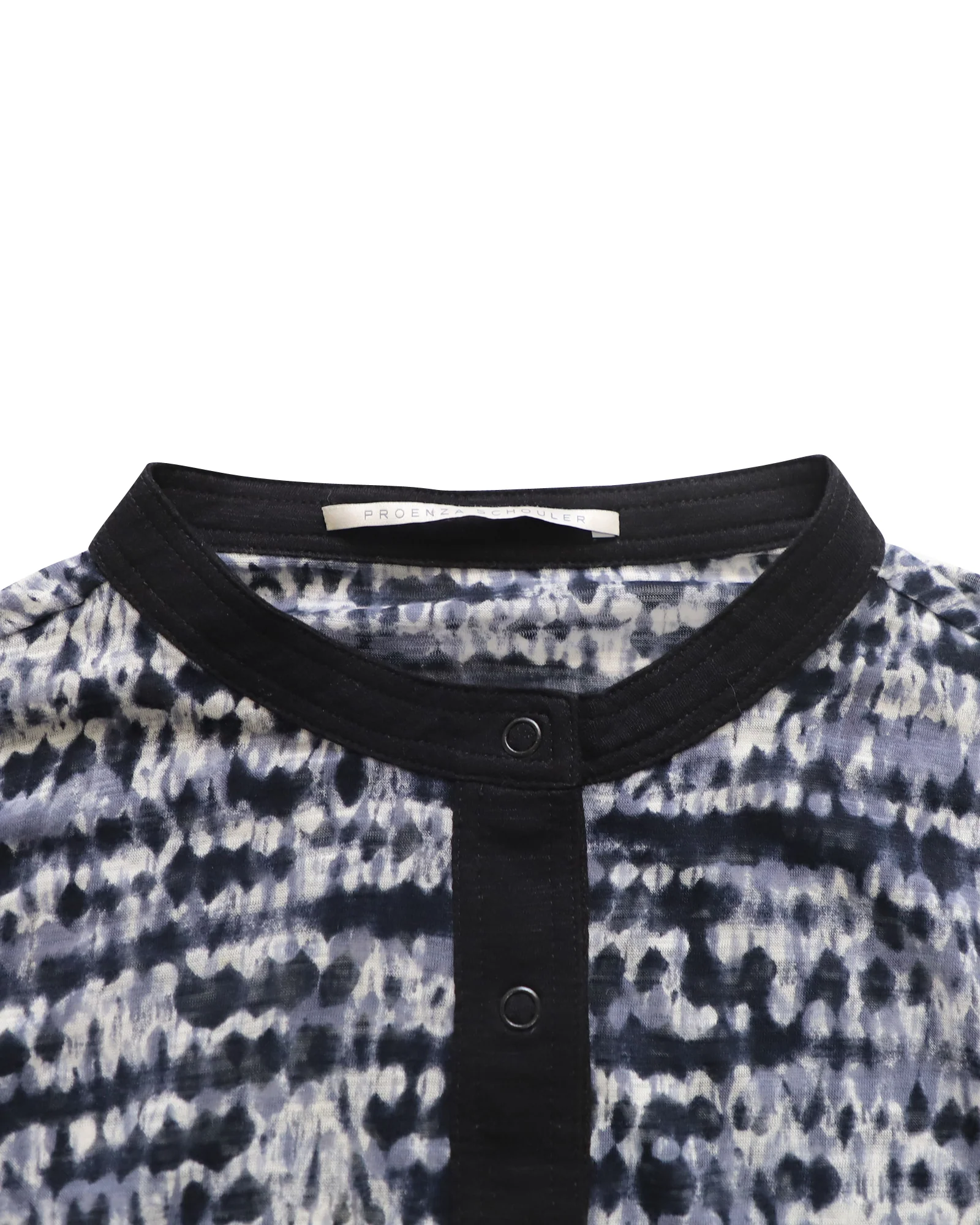 Women's Proenza Schouler Long Sleeve Printed Blouse in Multicolor Cotton - Image 6