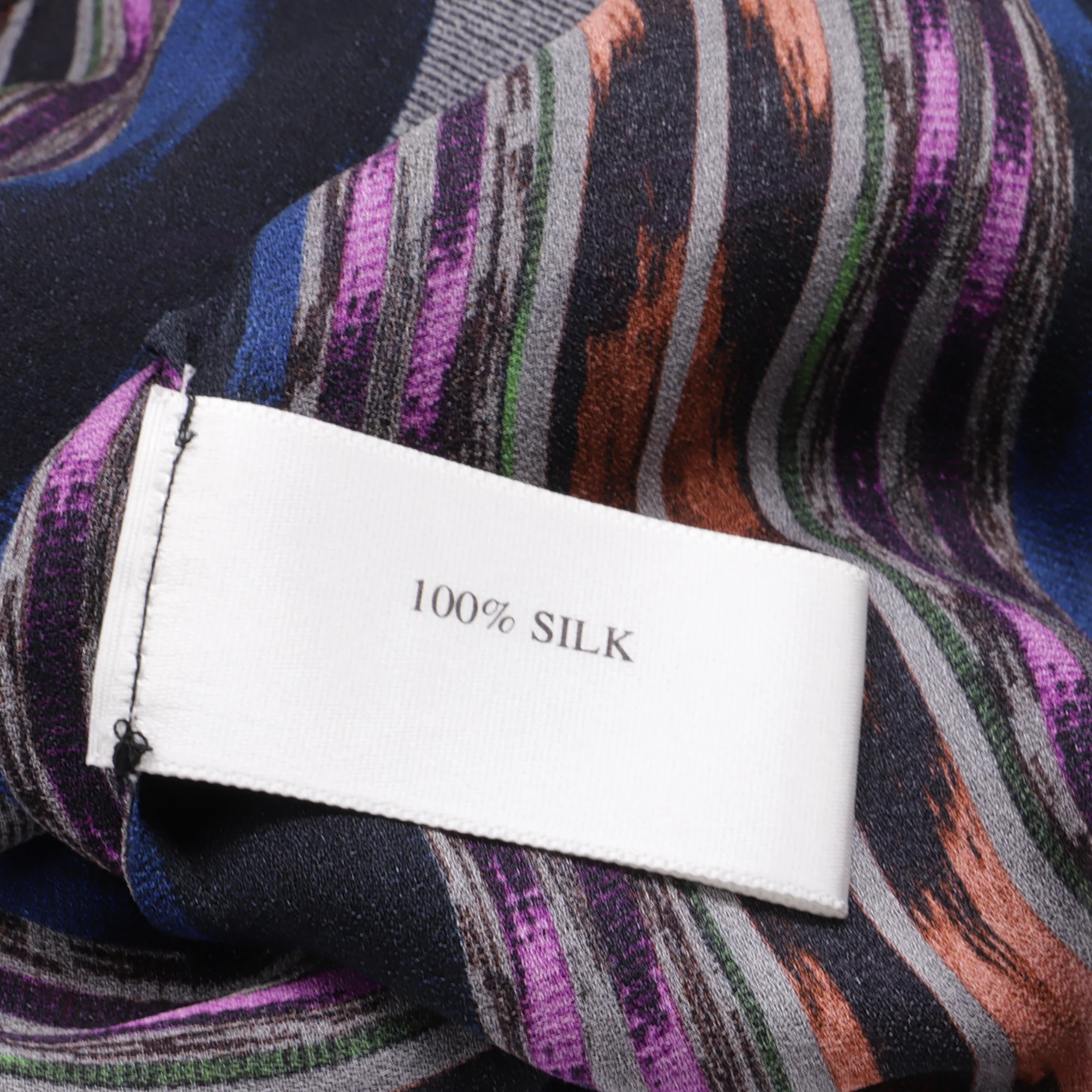 Women's Proenza Schouler Patterned Long Sleeve Blouse in Multicolor Silk - Image 6