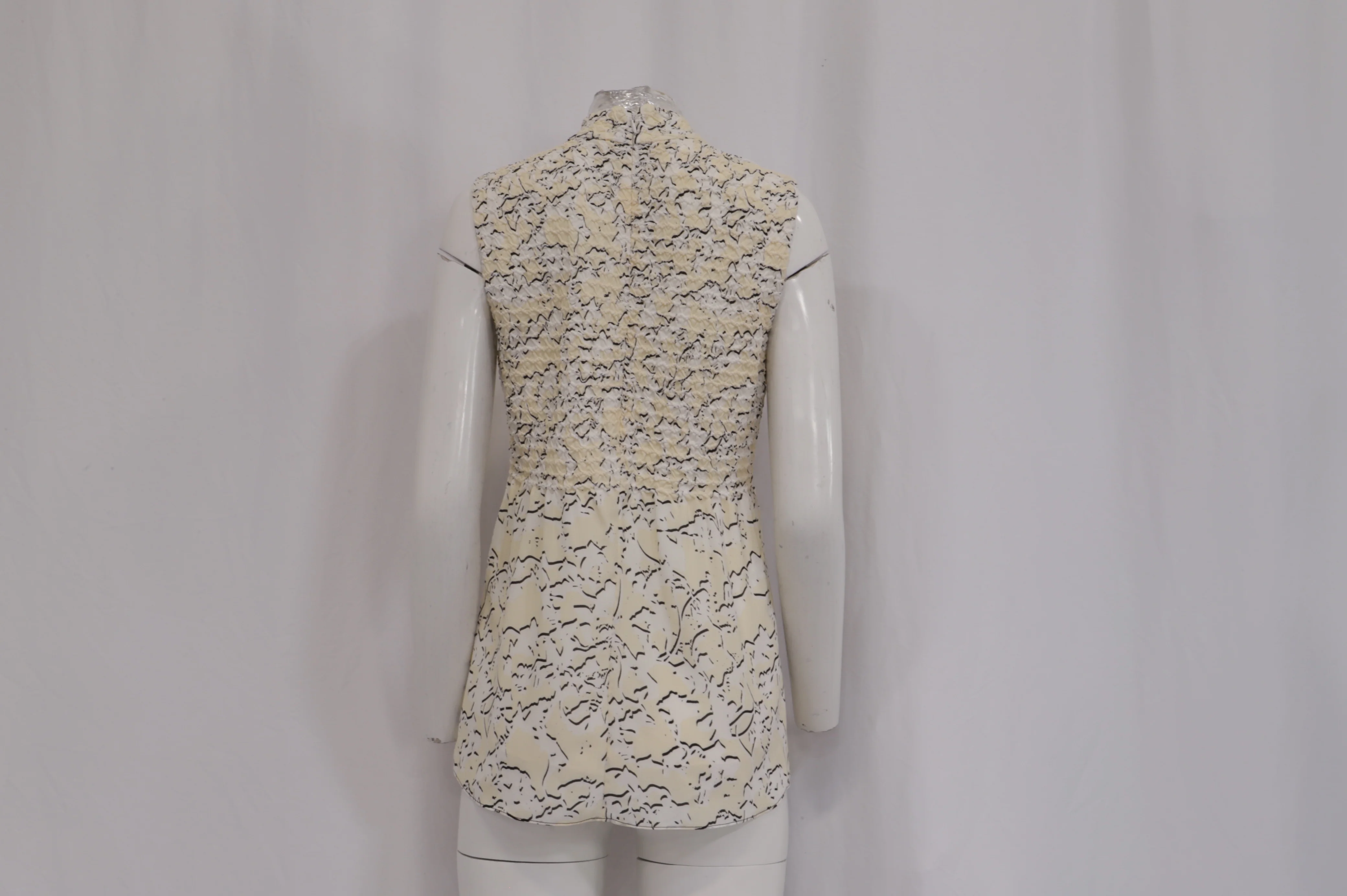 Women's Proenza Schouler Printed Georgette Top in White Silk - Image 10