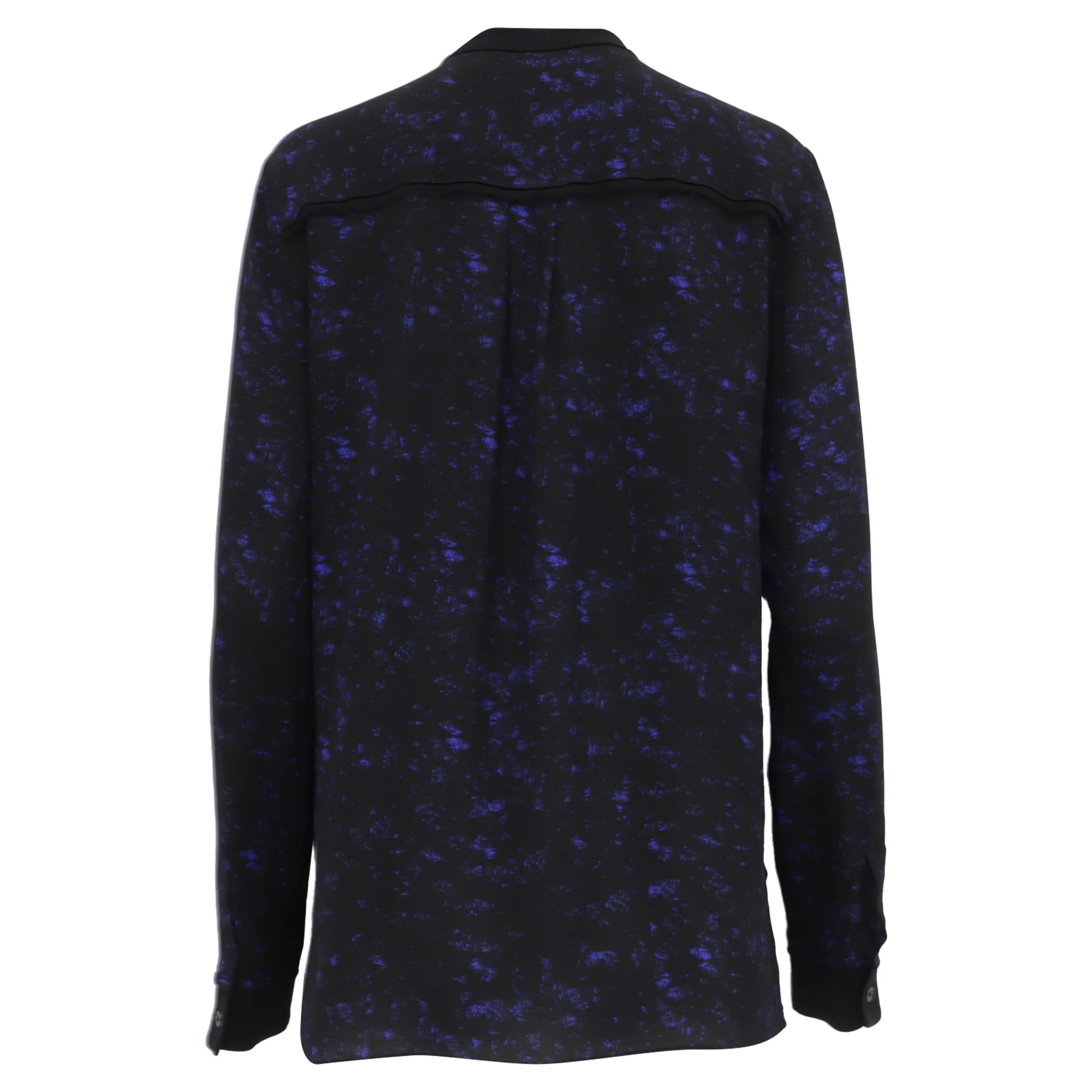 Women's Proenza Schouler Printed Long Sleeve Blouse in Black Silk - Image 4