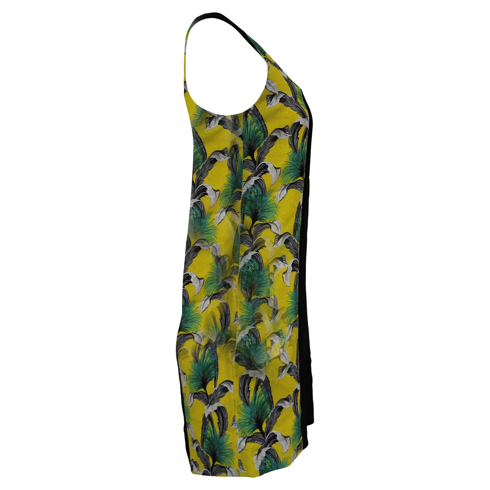 Women's Proenza Schouler Printed Mini Dress in Yellow Acetate - Image 2