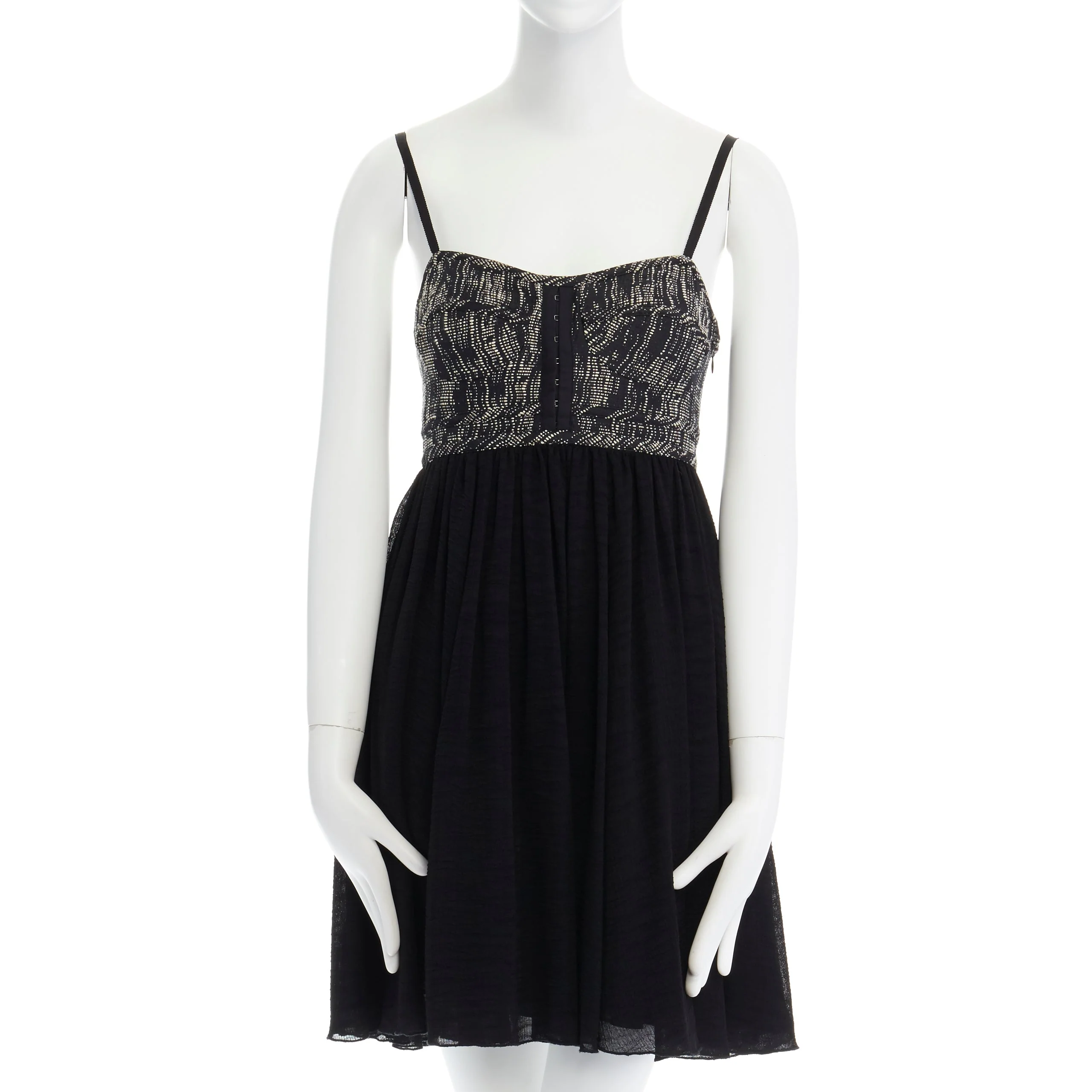 Women's Proenza Schouler tweed silk flounce skirt mini dress - Image 7