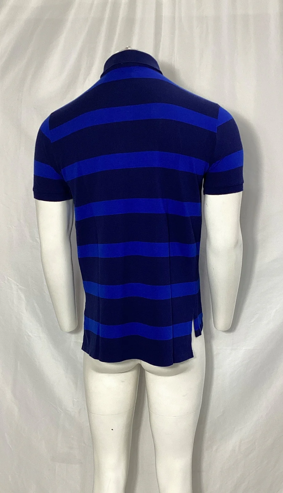 Men's Polo Ralph Lauren Striped Polo Shirt in Blue Cotton - Image 9