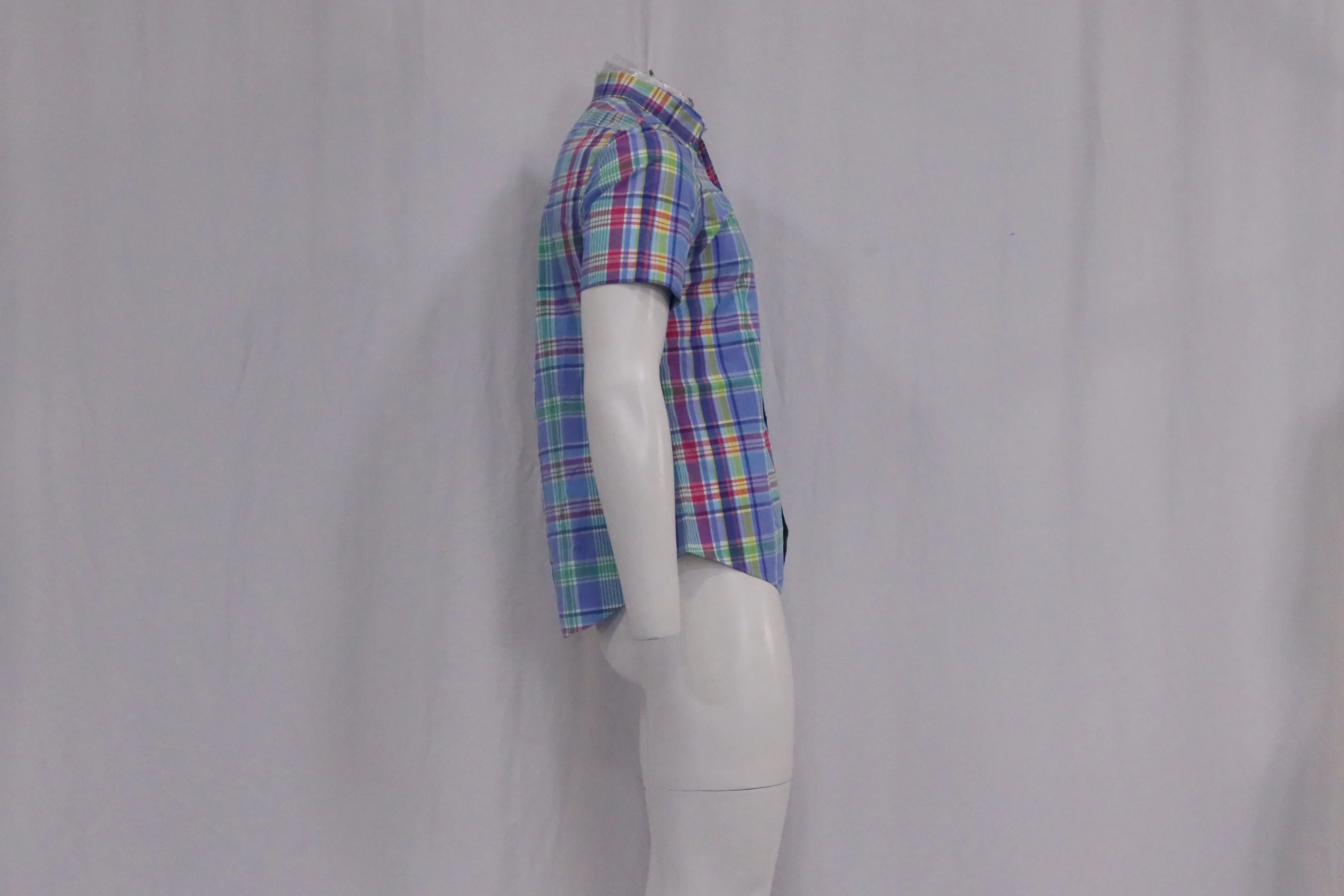 Men's Ralph Lauren Plaid Pony-Embroidered Shirt in Multicolor Cotton - Image 9