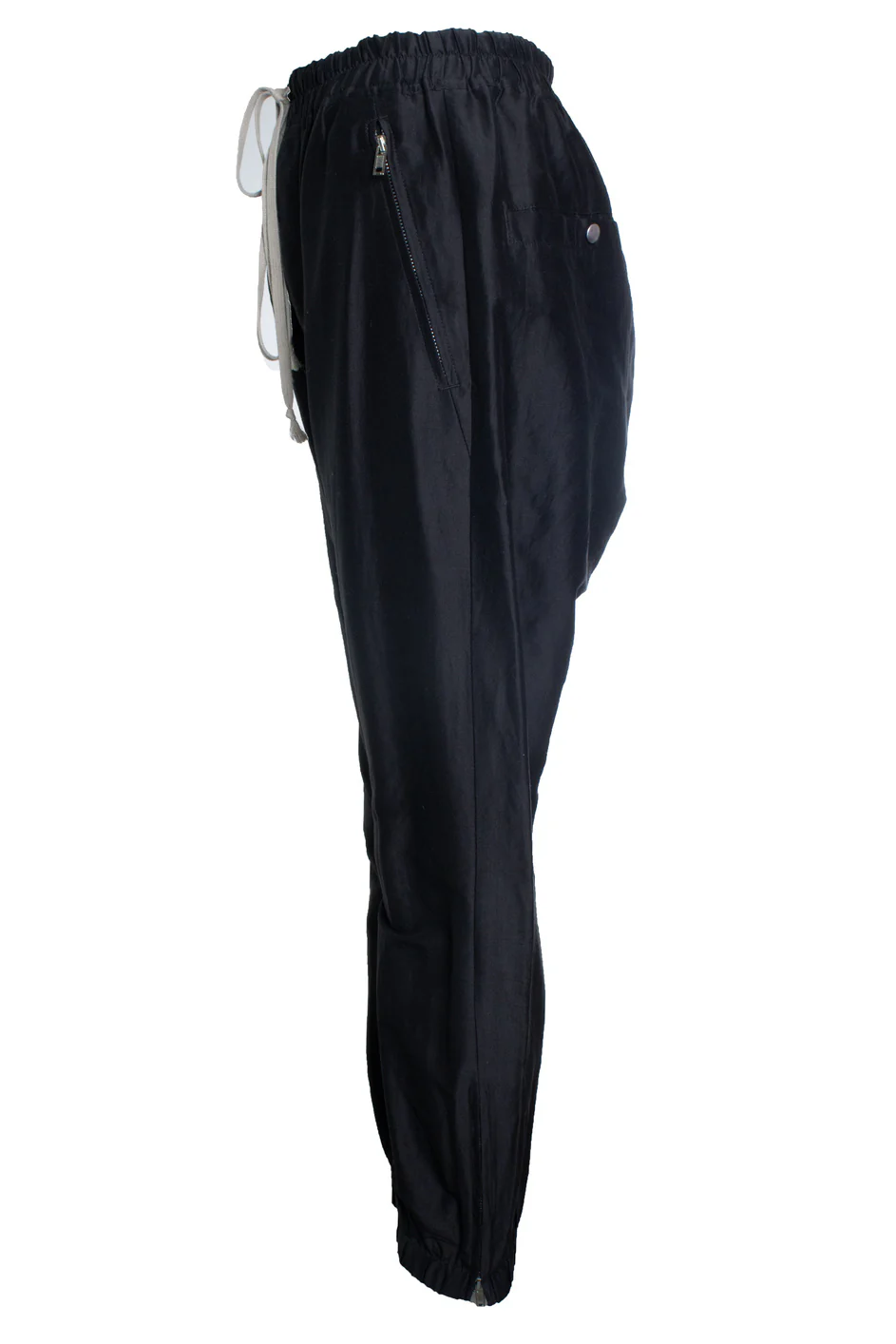 Women's Rick Owens, SS19 Babel satin twill pants in black - Image 4
