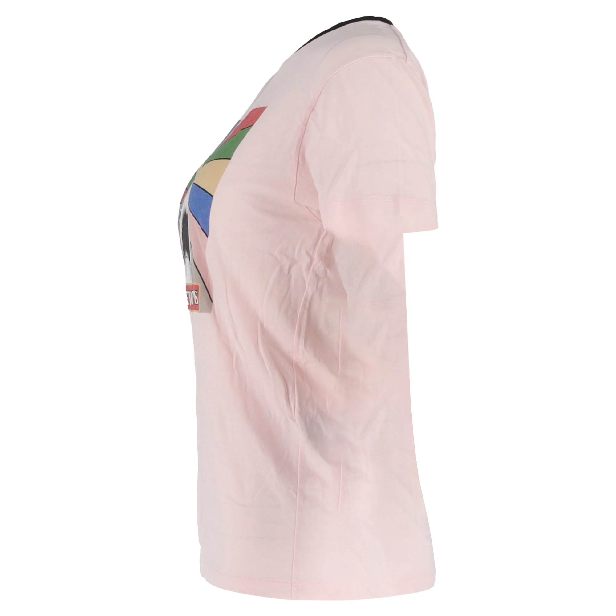 Men's Saint Lauren Shark Print T-Shirt in Pink Cotton - Image 2