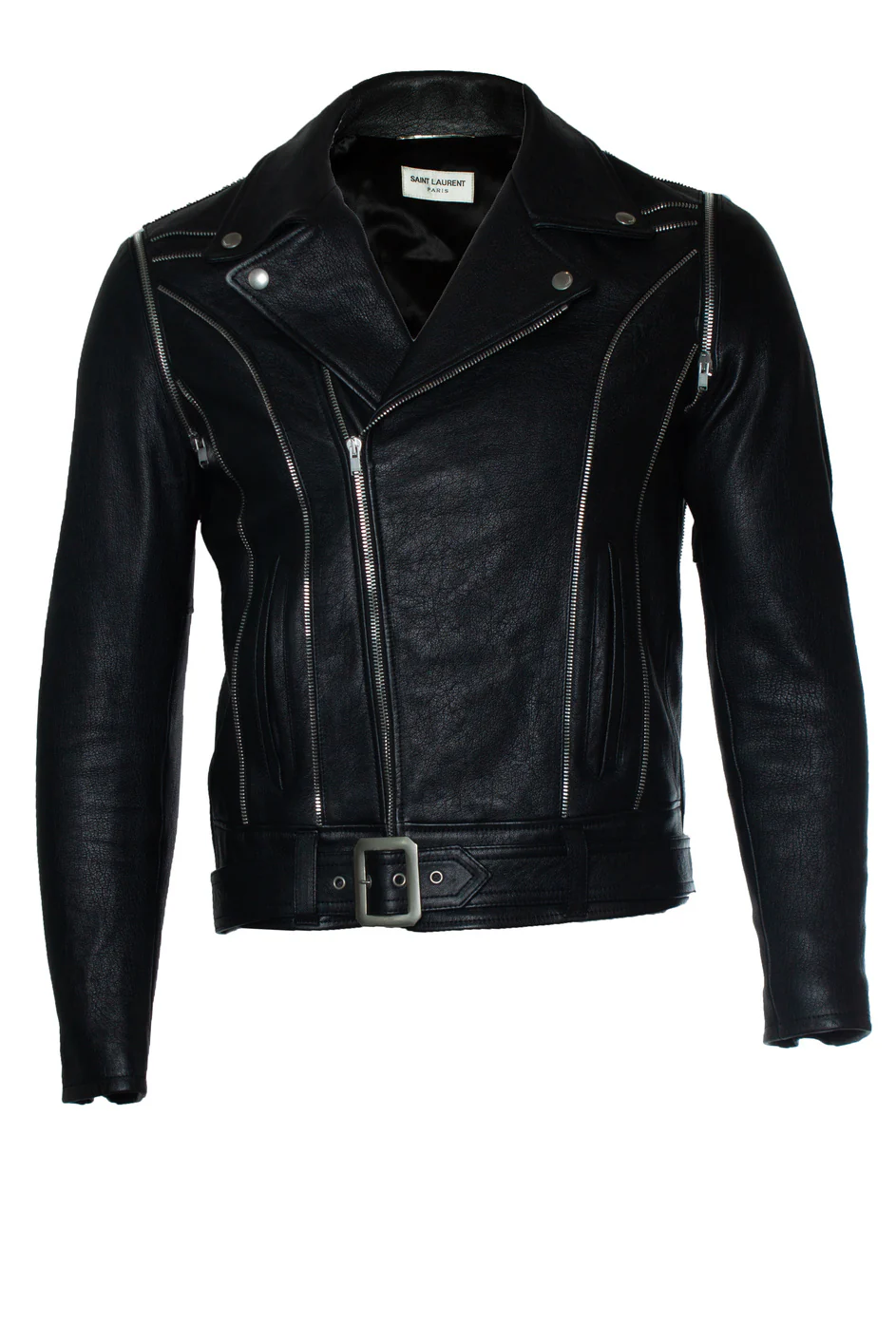 Men's Saint Laurent, 2015 multi zipper leather jacket