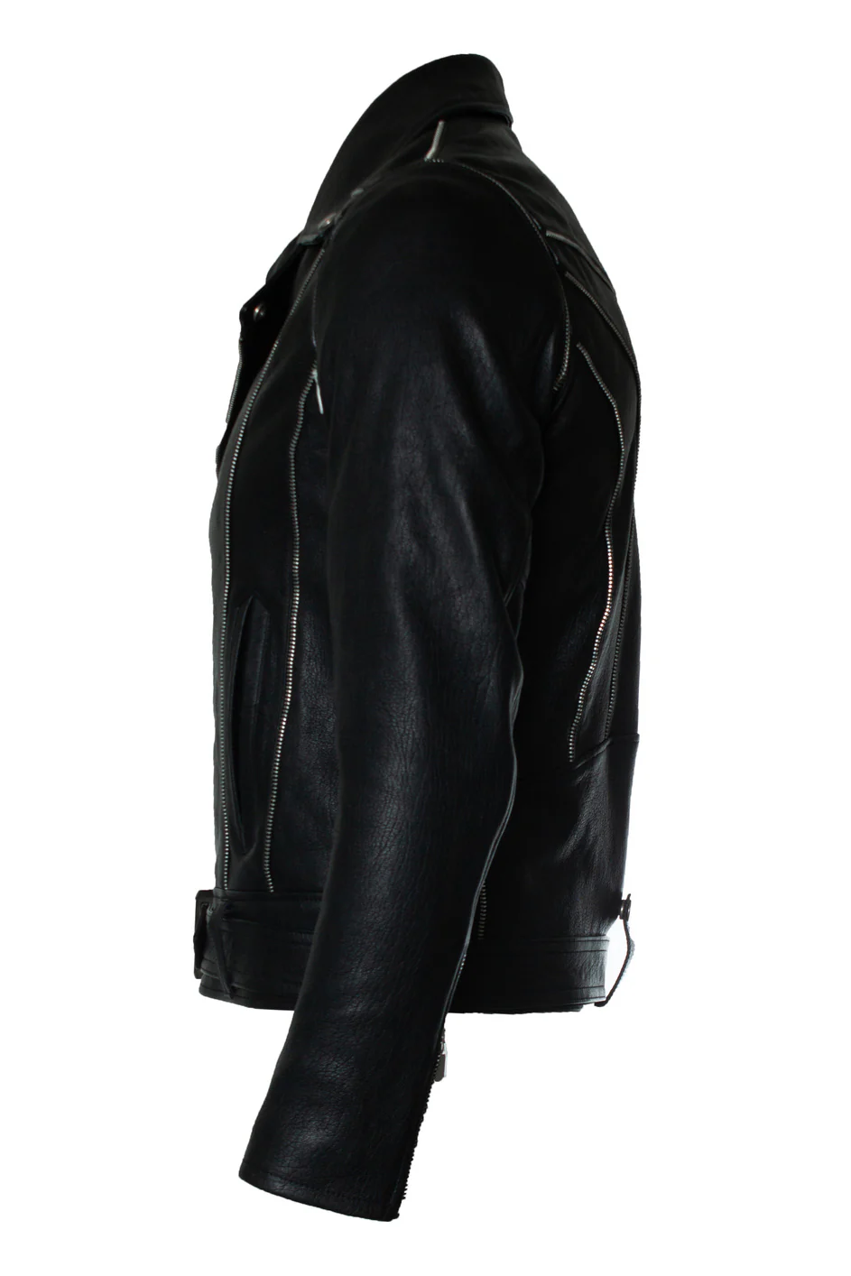 Men's Saint Laurent, 2015 multi zipper leather jacket - Image 2