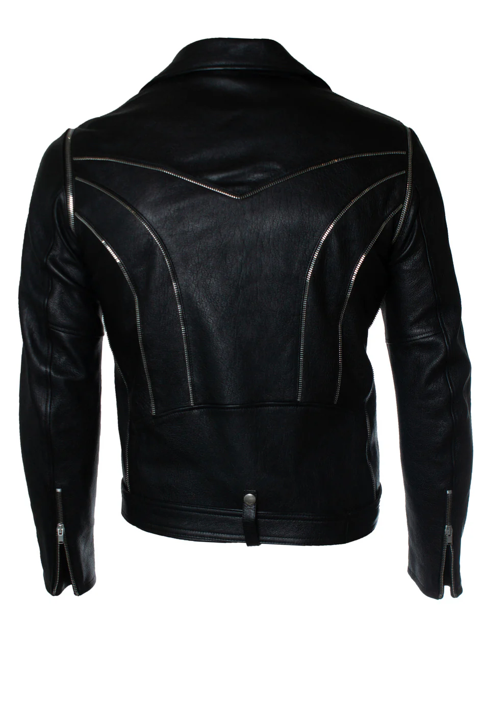 Men's Saint Laurent, 2015 multi zipper leather jacket - Image 3