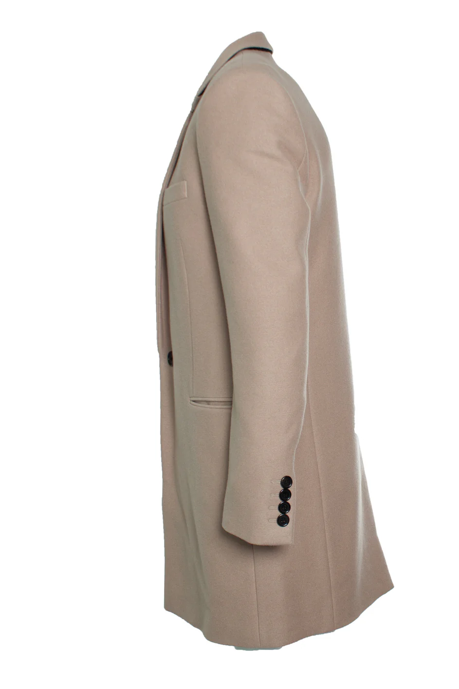 Men's Saint Laurent, beige cashmere wool coat 2018 - Image 4