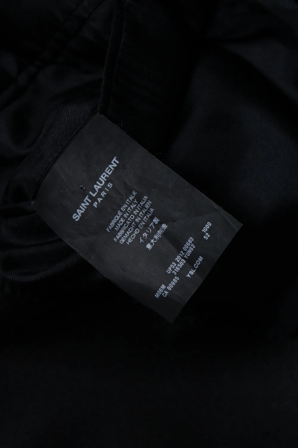 Men's Saint Laurent, black blazer coat with shiny revert - Image 9