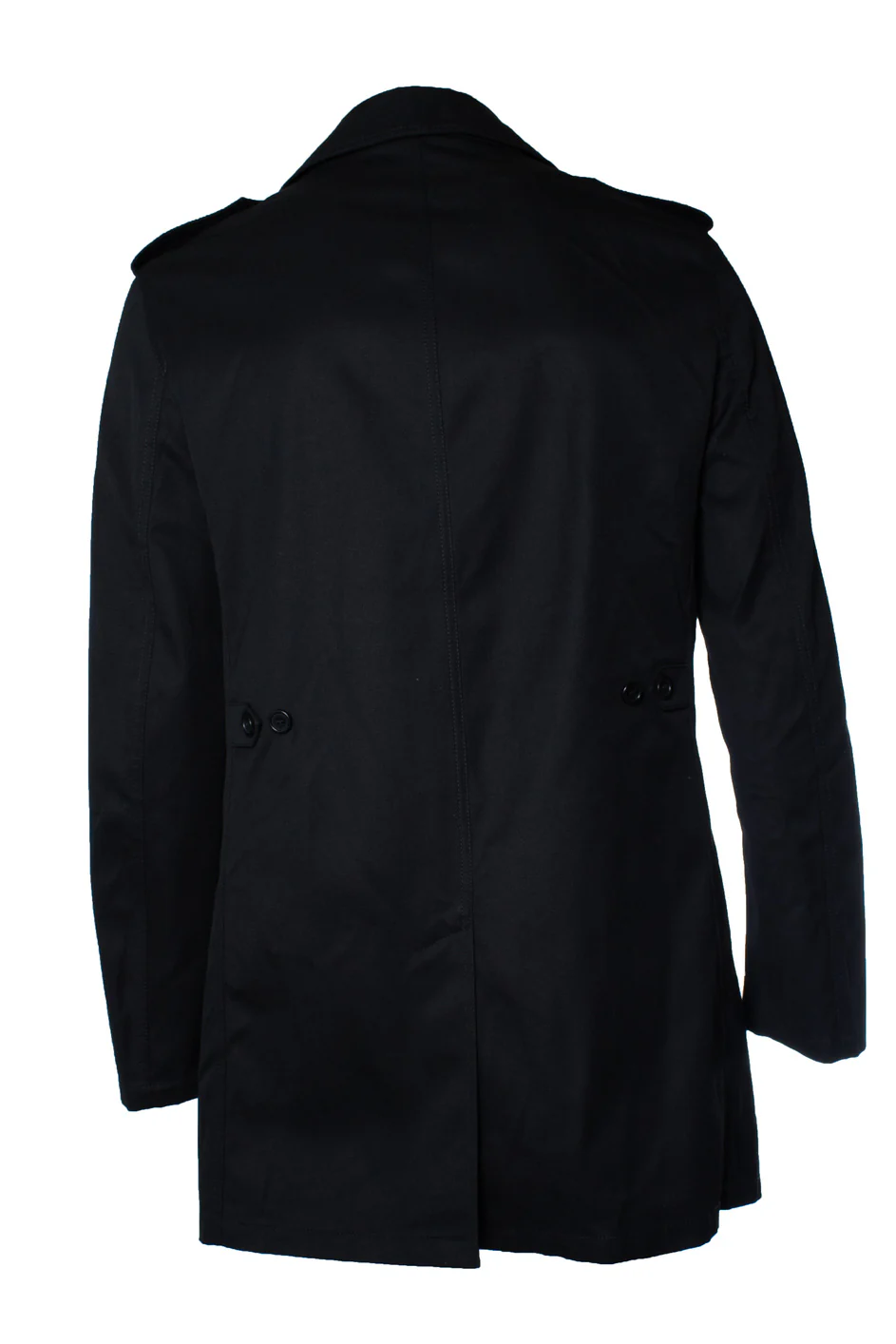 Men's Saint Laurent, black cotton mix trench coat 2019 - Image 2