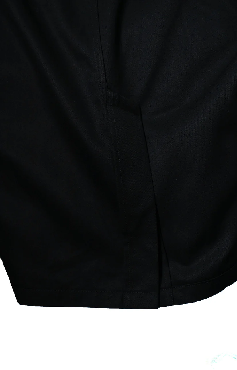 Men's Saint Laurent, black cotton mix trench coat 2019 - Image 7