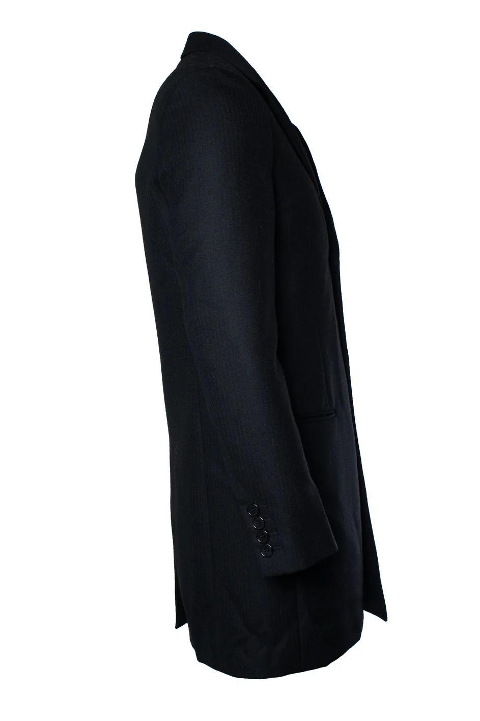 Men's Saint Laurent, black fishbone blazer jacket 2018 - Image 3