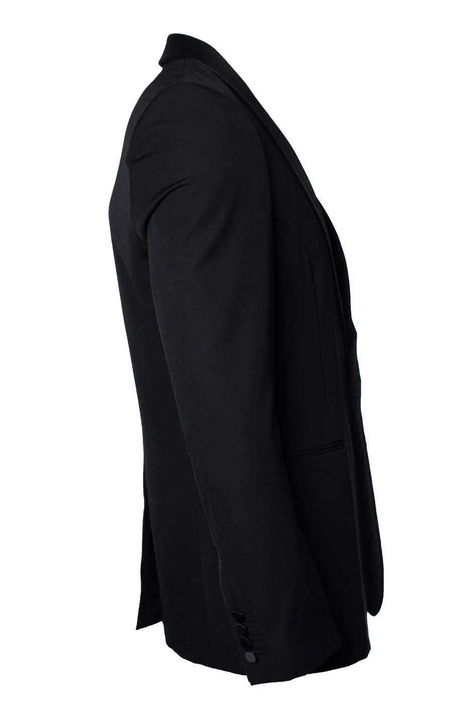 Men's Saint Laurent, black tuxedo jacket with satin revert - Image 4