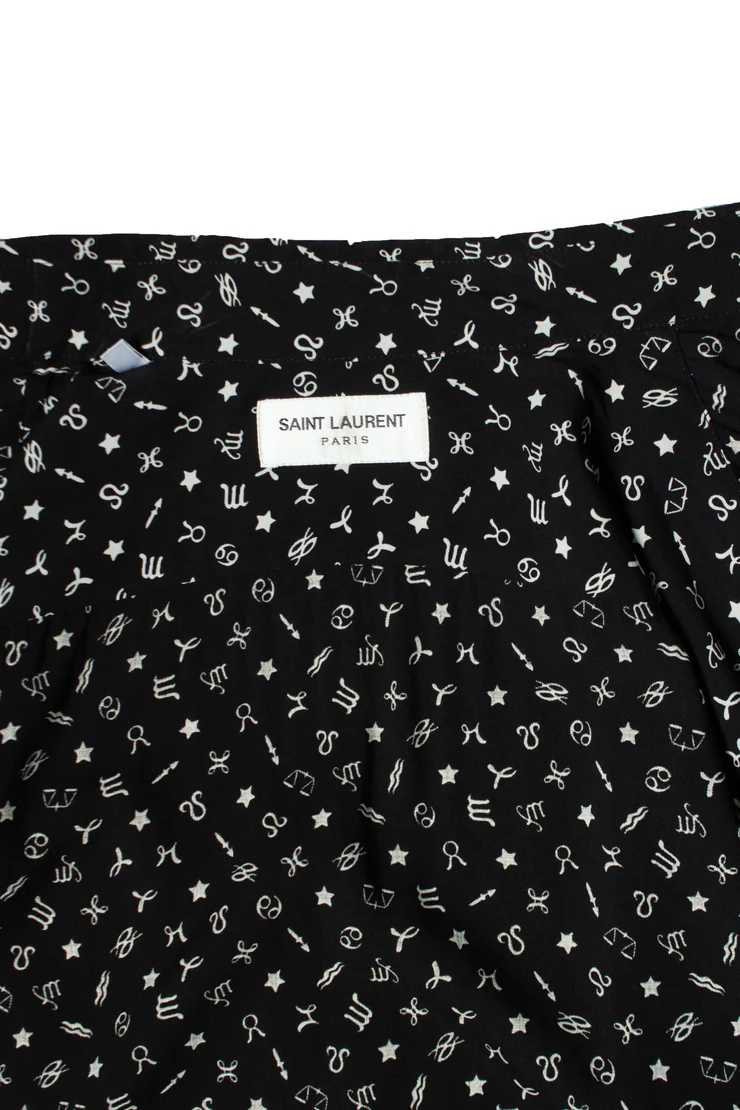 Men's Saint Laurent, Constellation shirt in black and white - Image 6