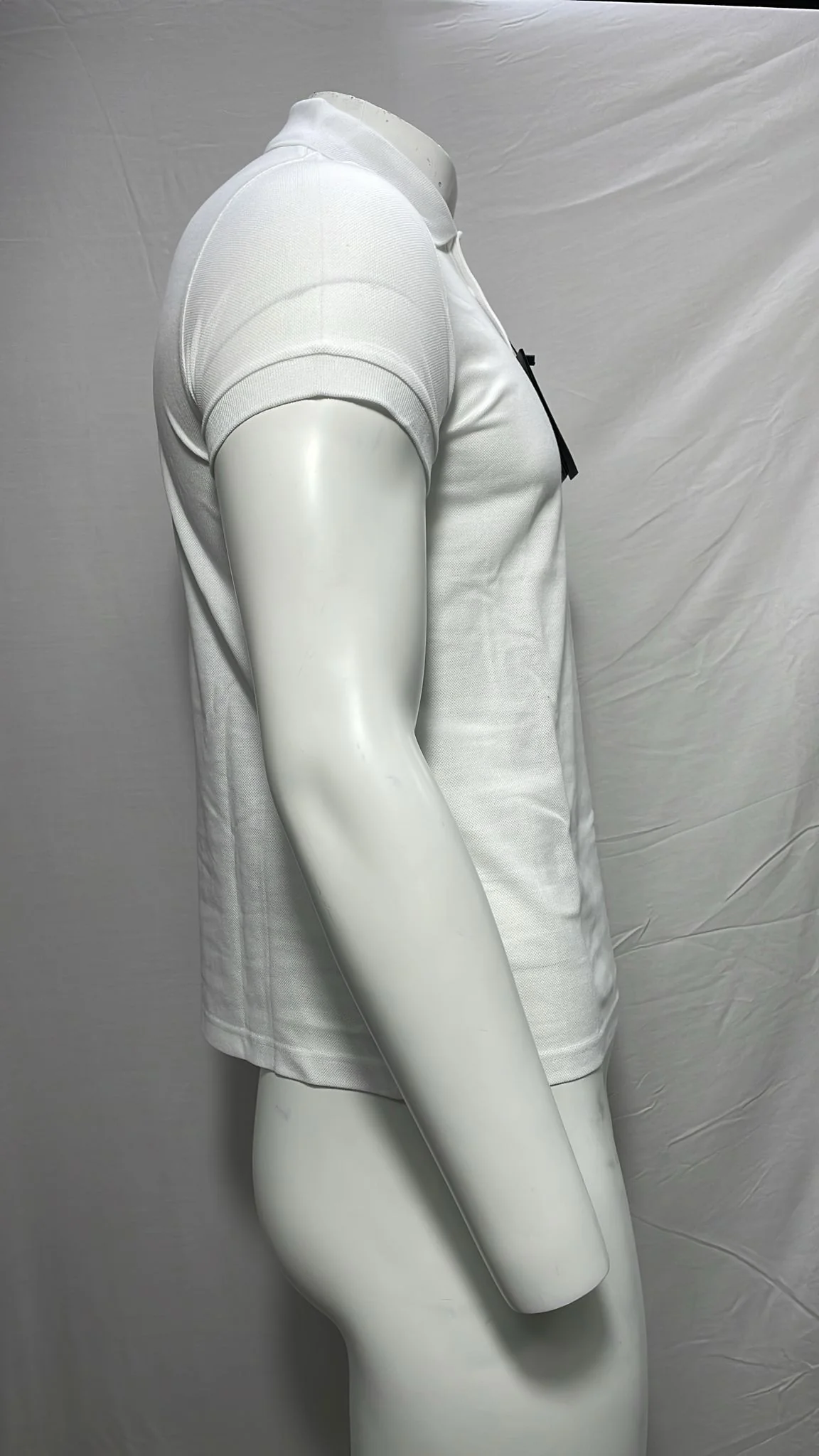 Men's Saint Laurent Embroidered-Logo Polo Shirt in White Cotton - Image 10