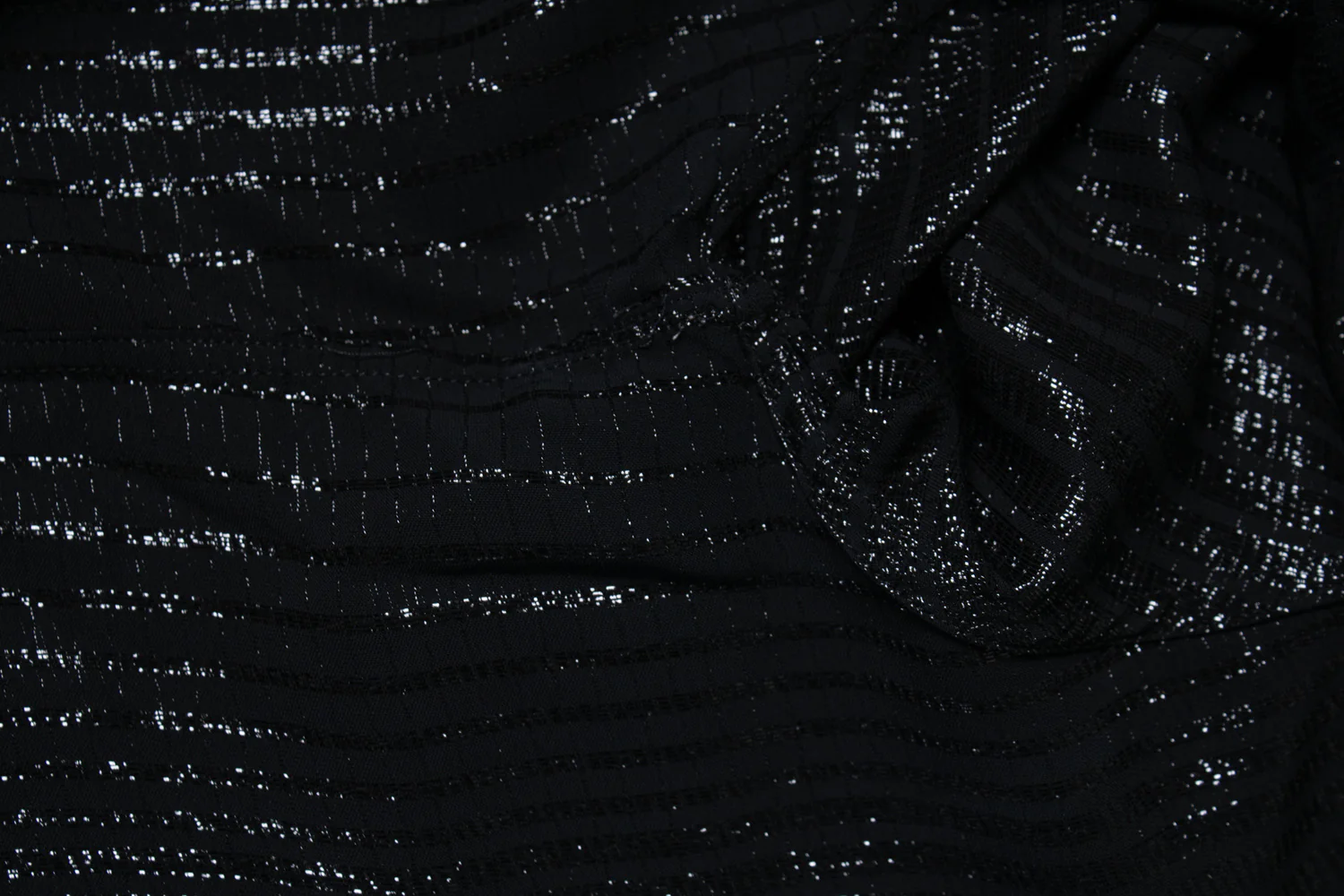 Men's Saint Laurent, metallic striped shirt in black - Image 7