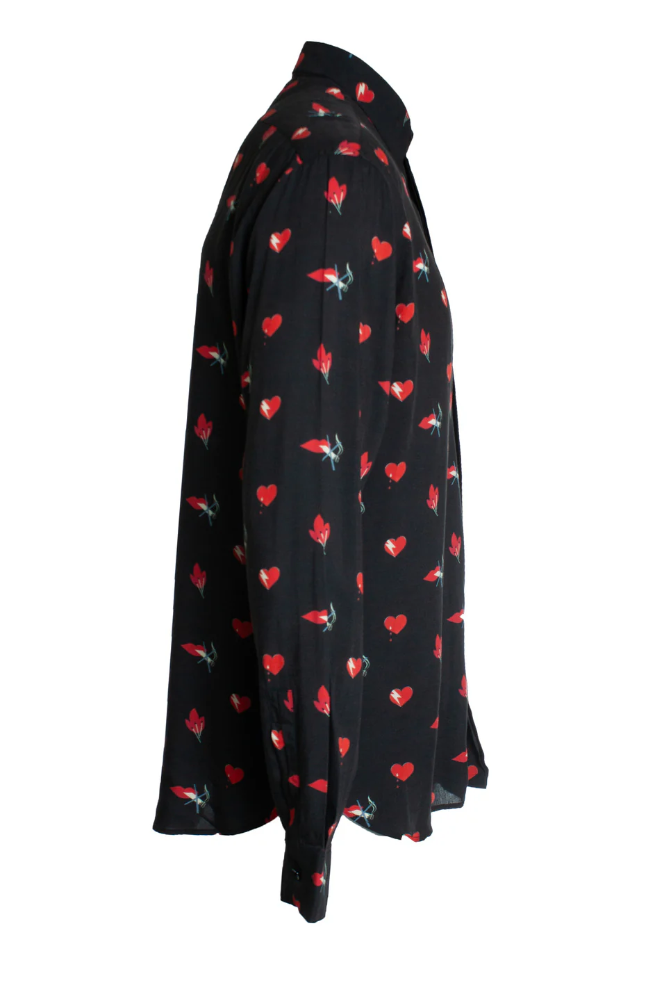 Men's Saint Laurent, No smoking lip print shirt 2017 - Image 2