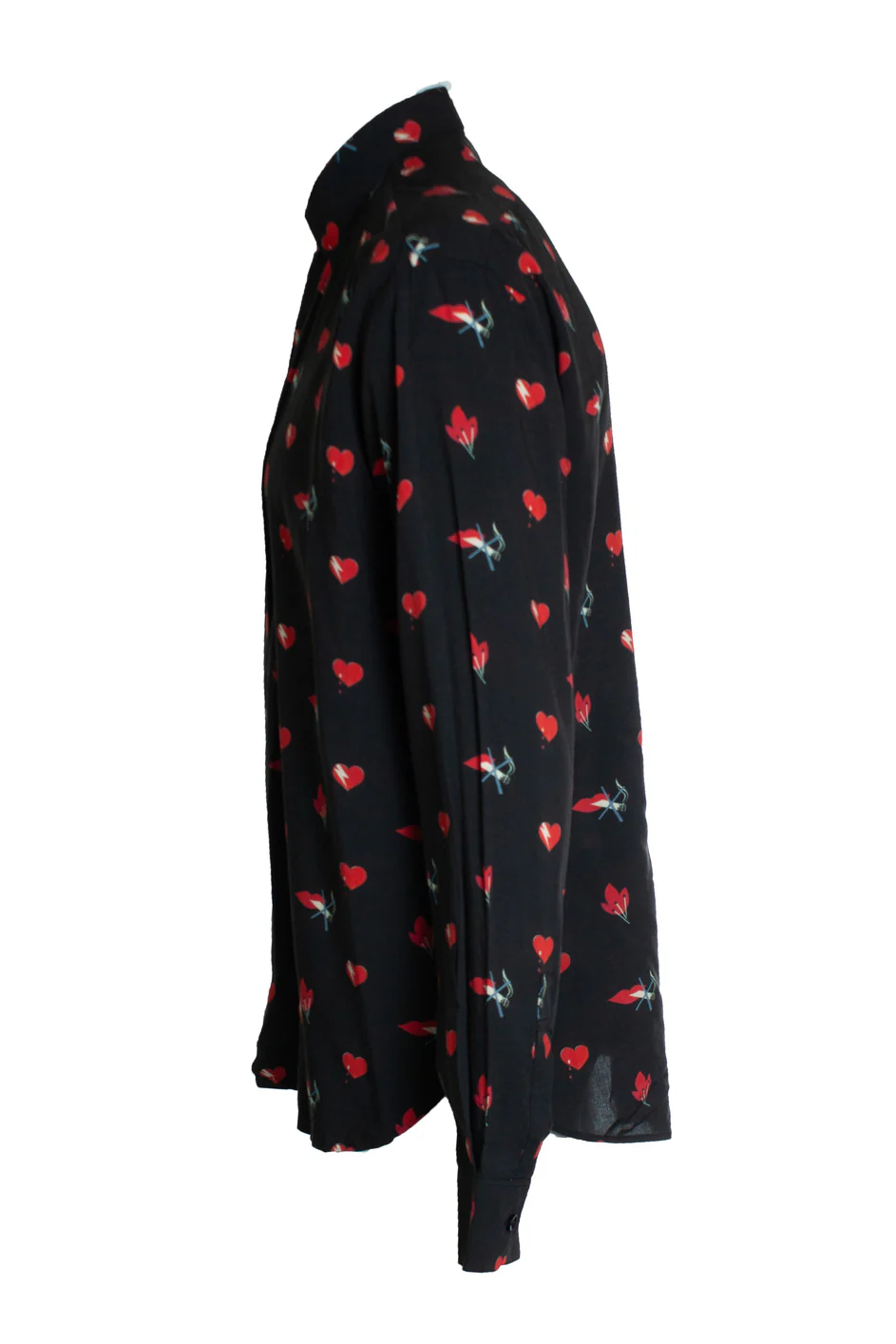 Men's Saint Laurent, No smoking lip print shirt 2017 - Image 3