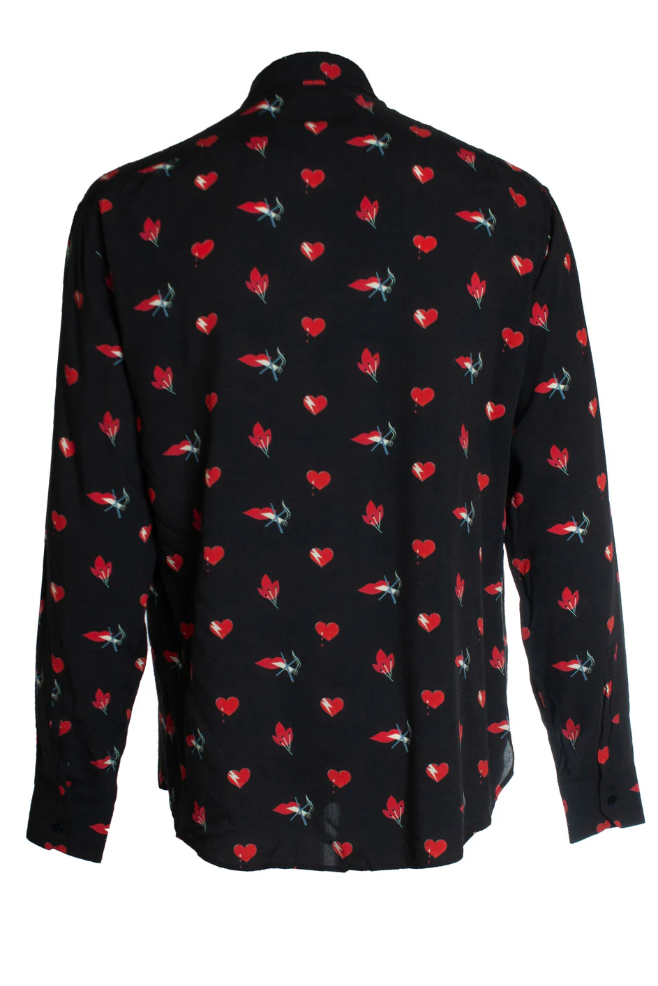 Men's Saint Laurent, No smoking lip print shirt 2017 - Image 4