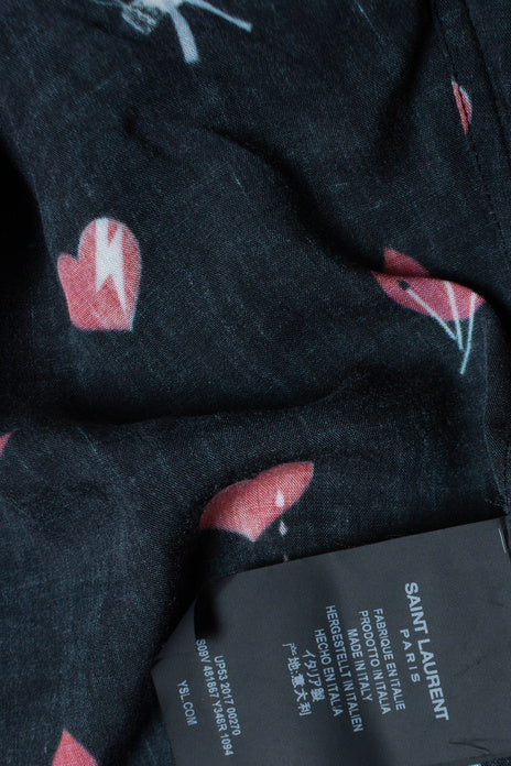 Men's Saint Laurent, No smoking lip print shirt 2017 - Image 7